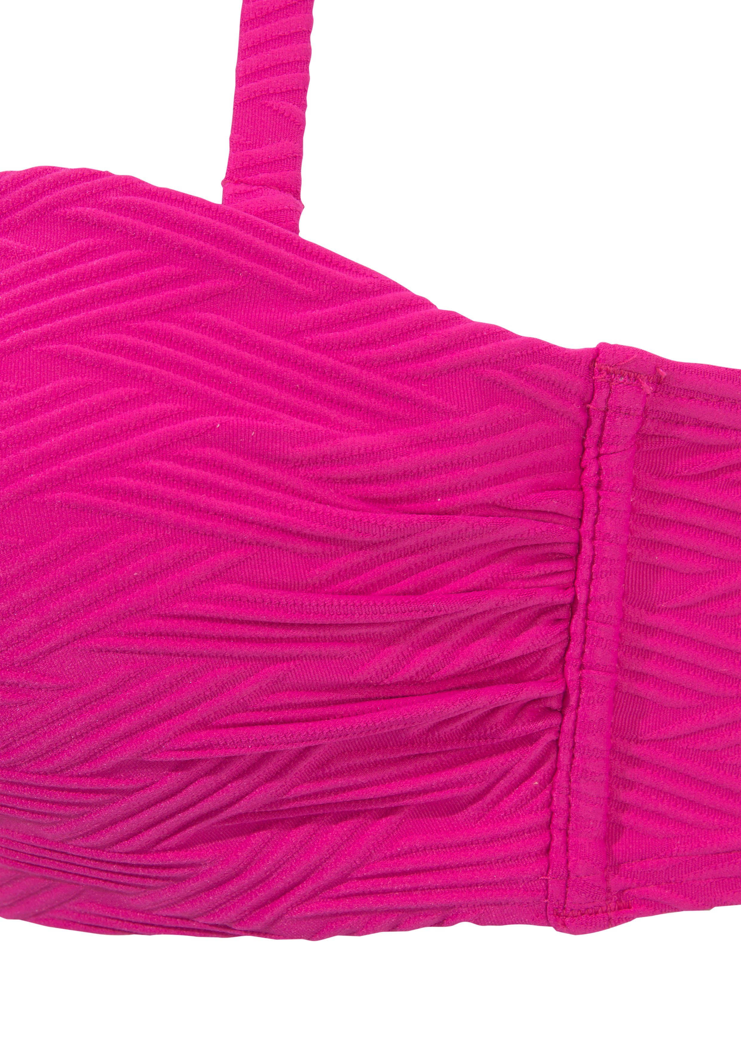 Sunseeker Bügel-Bandeau-Bikini-Top Loretta, mit Strukturmuster – Bild 3 von 5