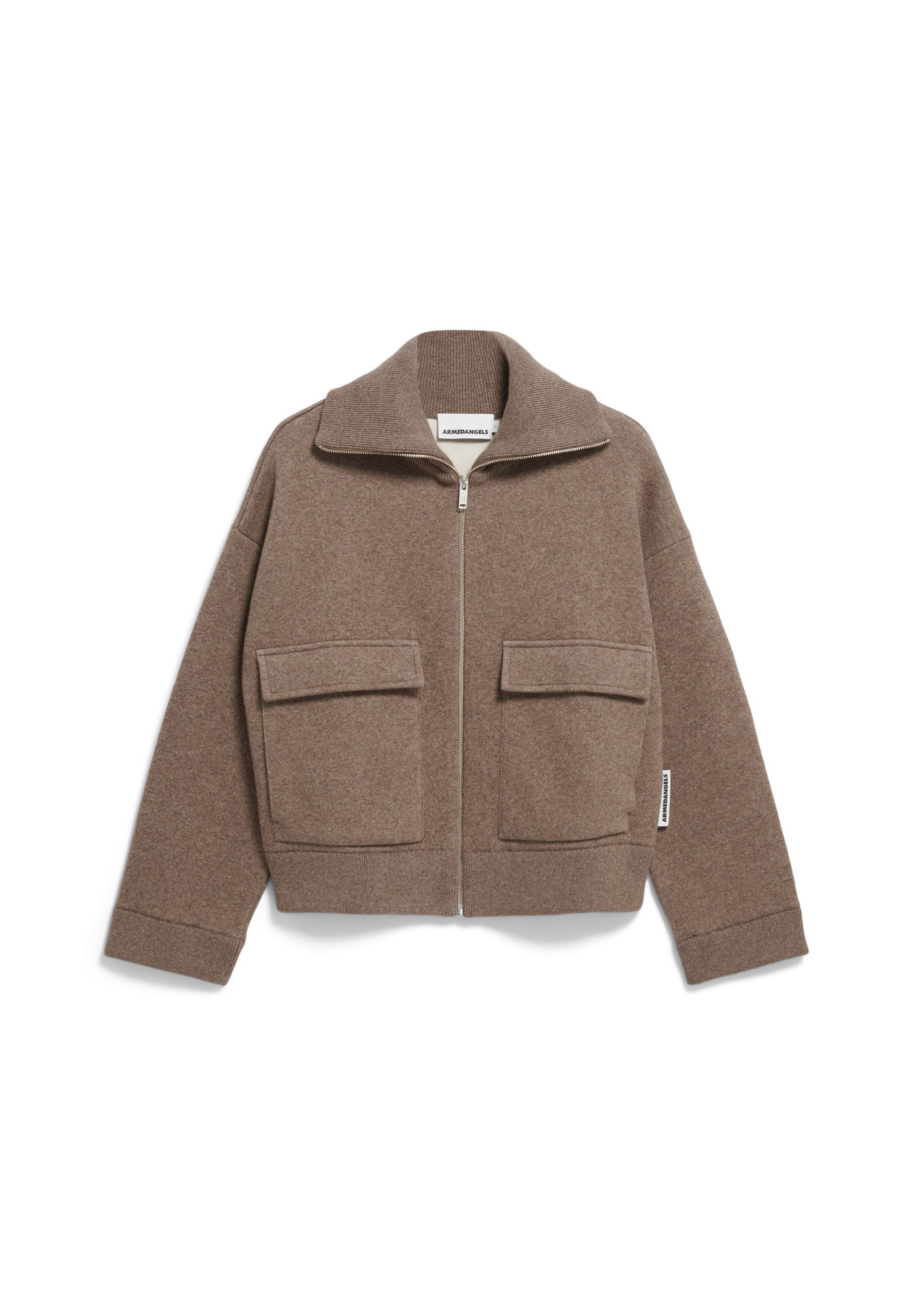 Armedangels Blouson JOANIAAS Strickjacke aus Bio-Woll Mix Oversized Fit