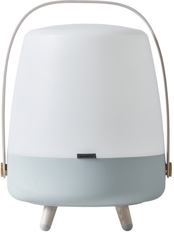 Play LED Home, fähig, integriert, Tischleuchte Lautsprechern, fest himmelblau/sky/pastellblau Smart S, mit schaltbar, LED Smart Warmweiß, Dimmfunktion, Lite-up mit kooduu Bluetooth Home Bluetooth-Lautsprecher, getrennt Ladefunktion, USB-Anschluss stereo