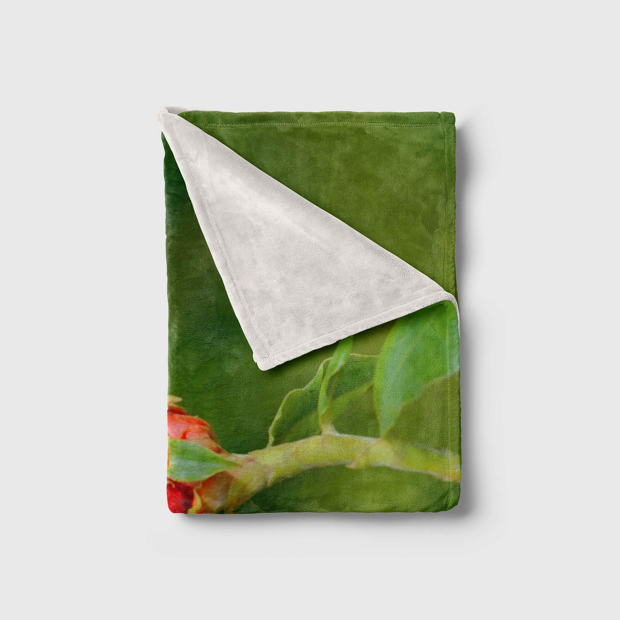 Kolibri Blume Baumwolle-Polyester-Mix Tiermotiv mit Handtuch Handtücher Kuscheldecke Art Handtuch Strandhandtuch Sinus (1-St), Exot, Saunatuch