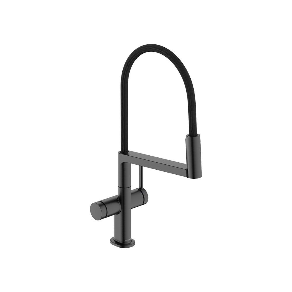 hansgrohe Küchenarmatur hansgrohe Talis Select M54 PowderSpray 3 Strahlarten Brushed Black Chr