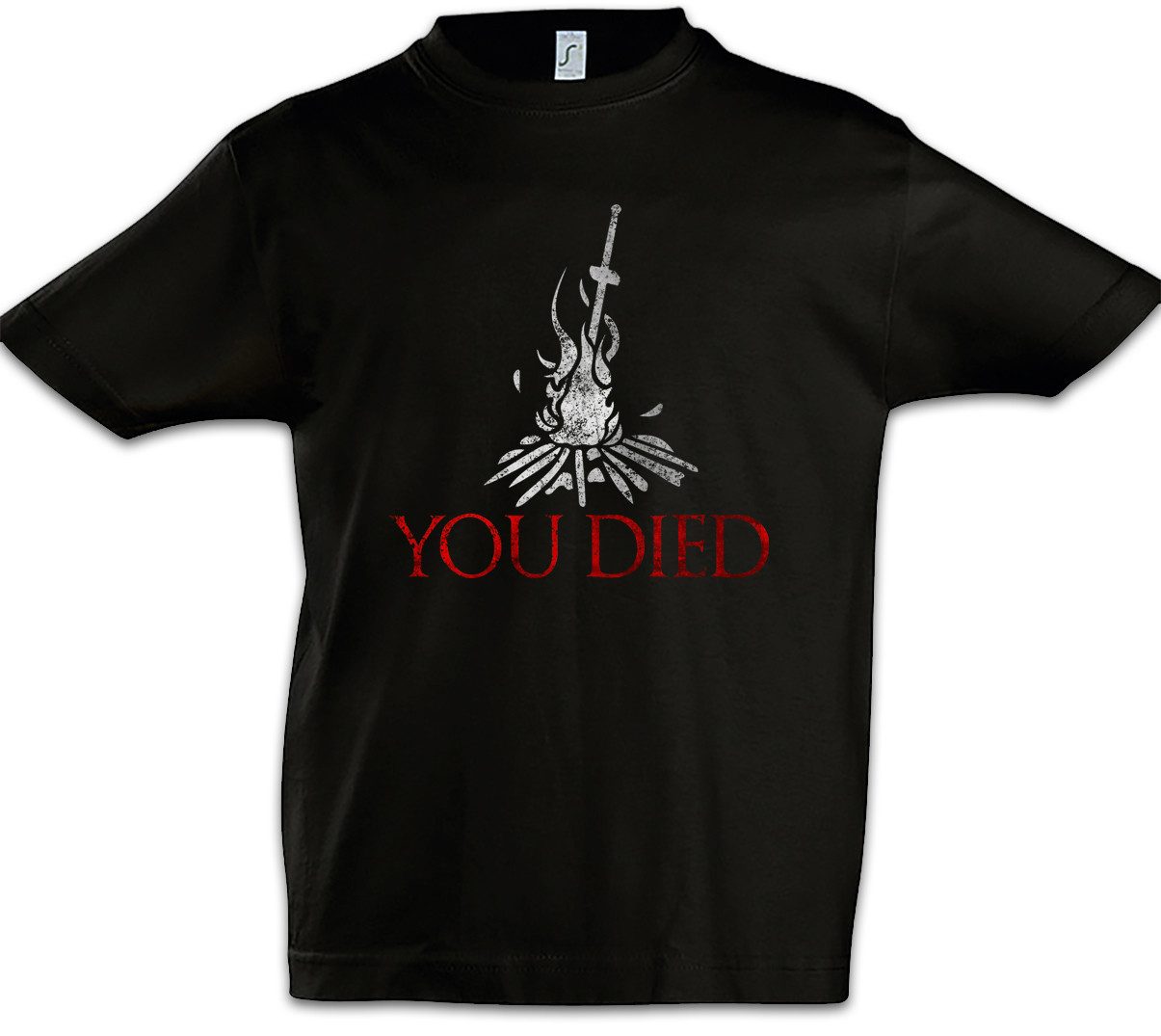 Print-Shirt You Died Soul Kinder T-Shirt Shirt Firelink Shrine Dark Gamer Kult