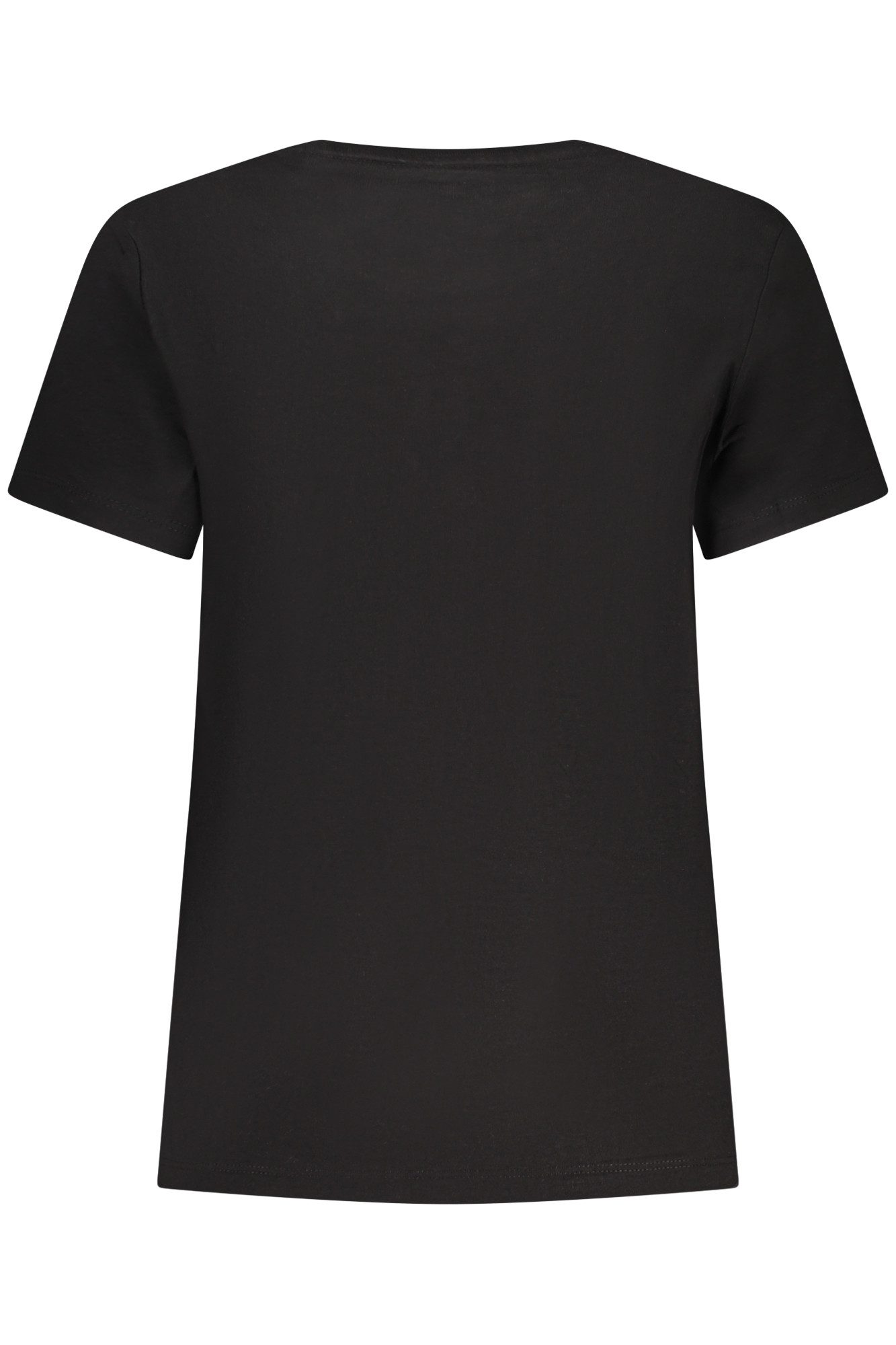 GUESS JEANS T-Shirt Damen Kurzarm T-Shirt Schwarz aus Bio-Baumwolle mit günstig online kaufen