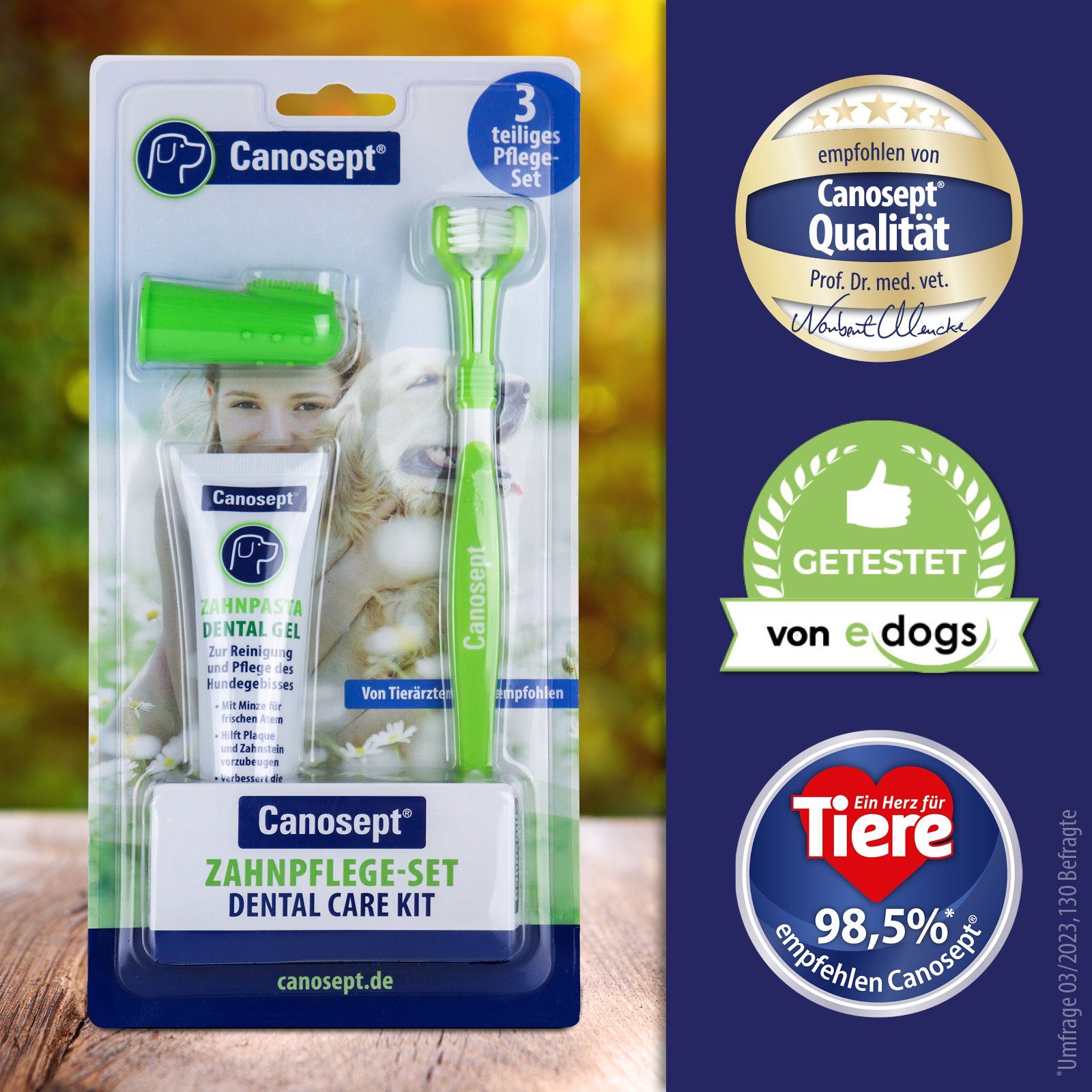 Canosept Fellpflege Canosept Zahnpflege-Set Hunde