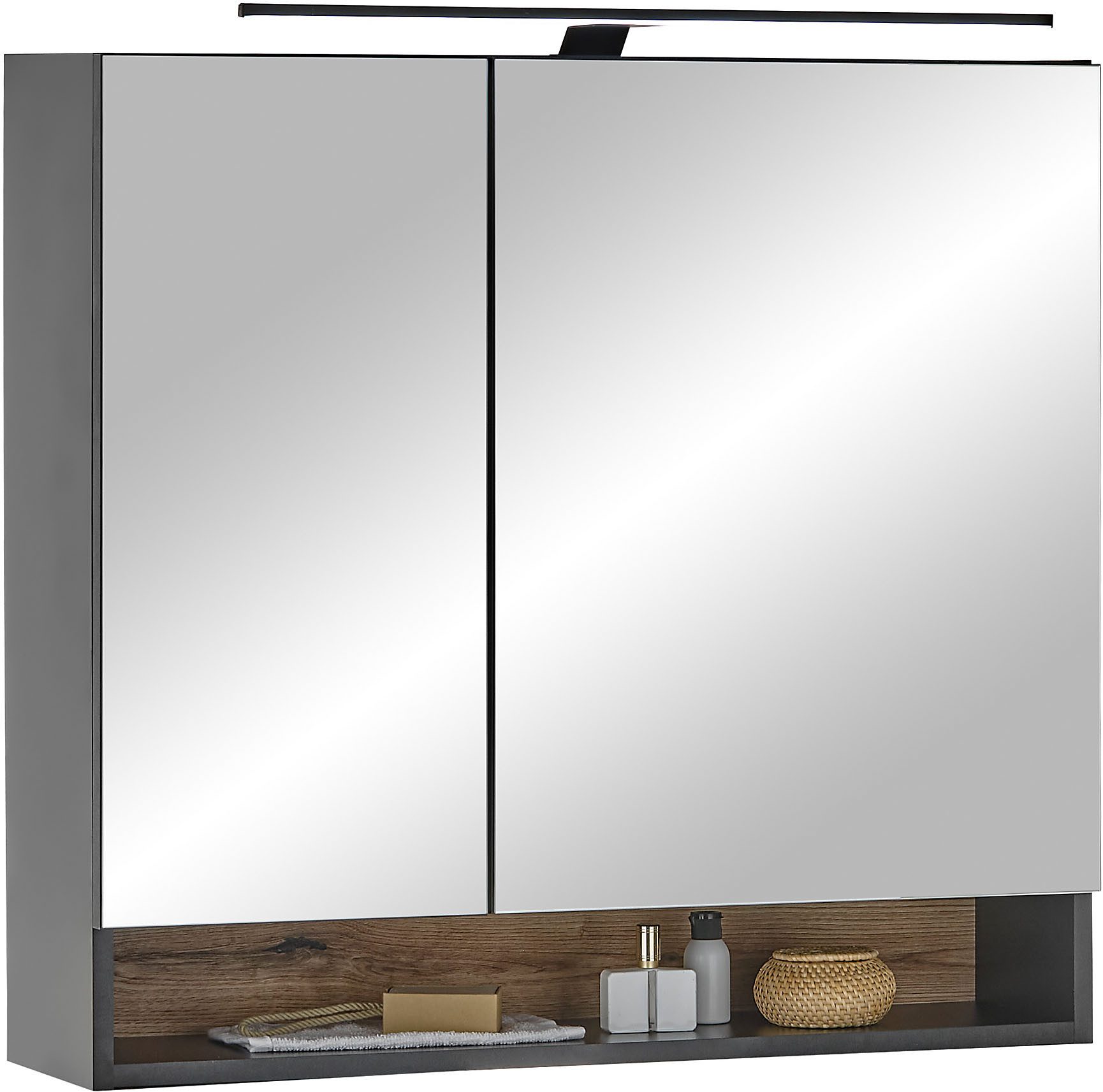 Spiegelschrank Denver Spiegelschrank, Badezimmerschrank BxHxT 80x75x22