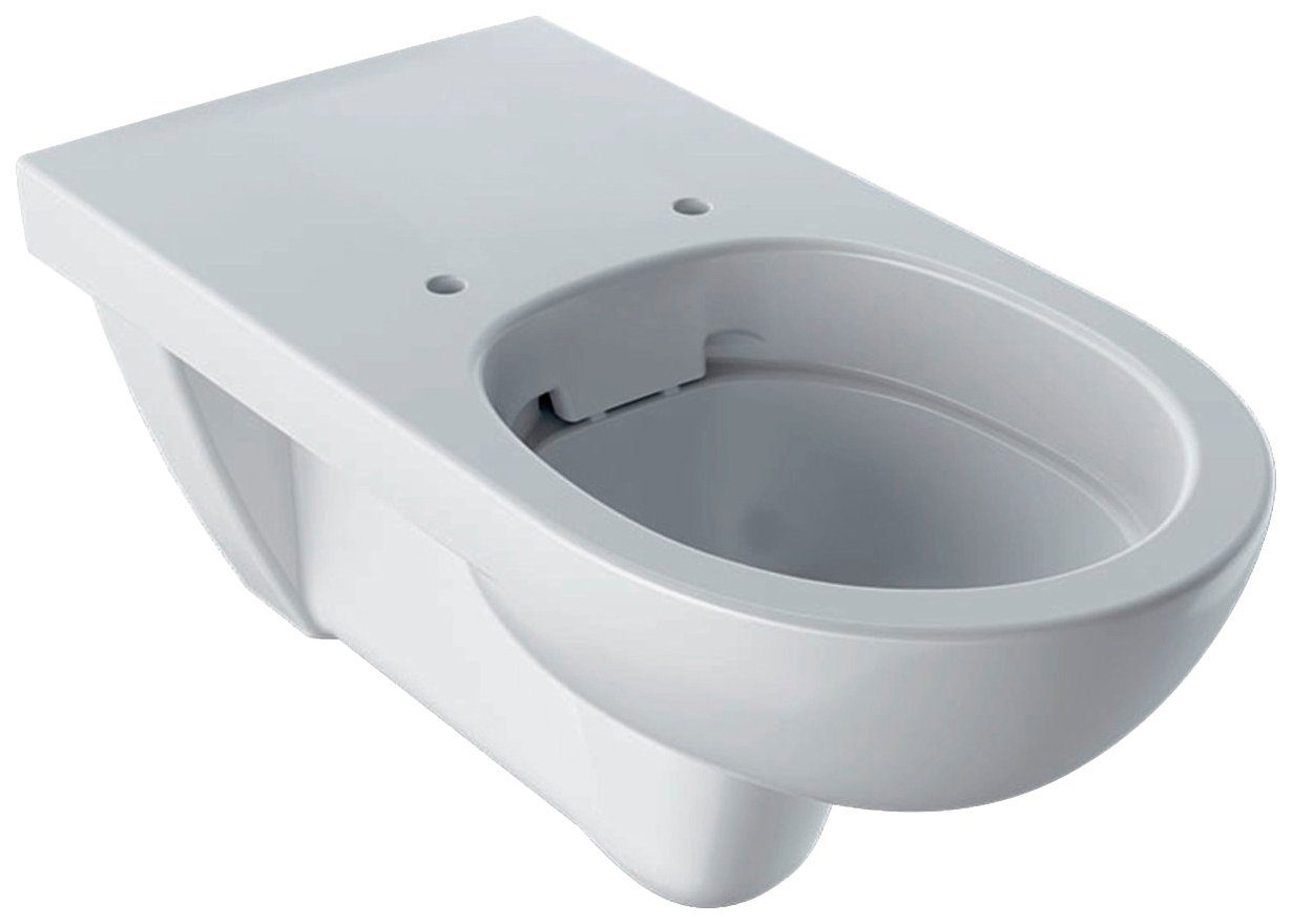 GEBERIT Tiefspül-WC »Renova Comfort«, wandhängend, Abgang waagerecht, ohne  Spülrand weiß mit KeraTect Beschichtung, mit langer Ausladung online kaufen  | OTTO