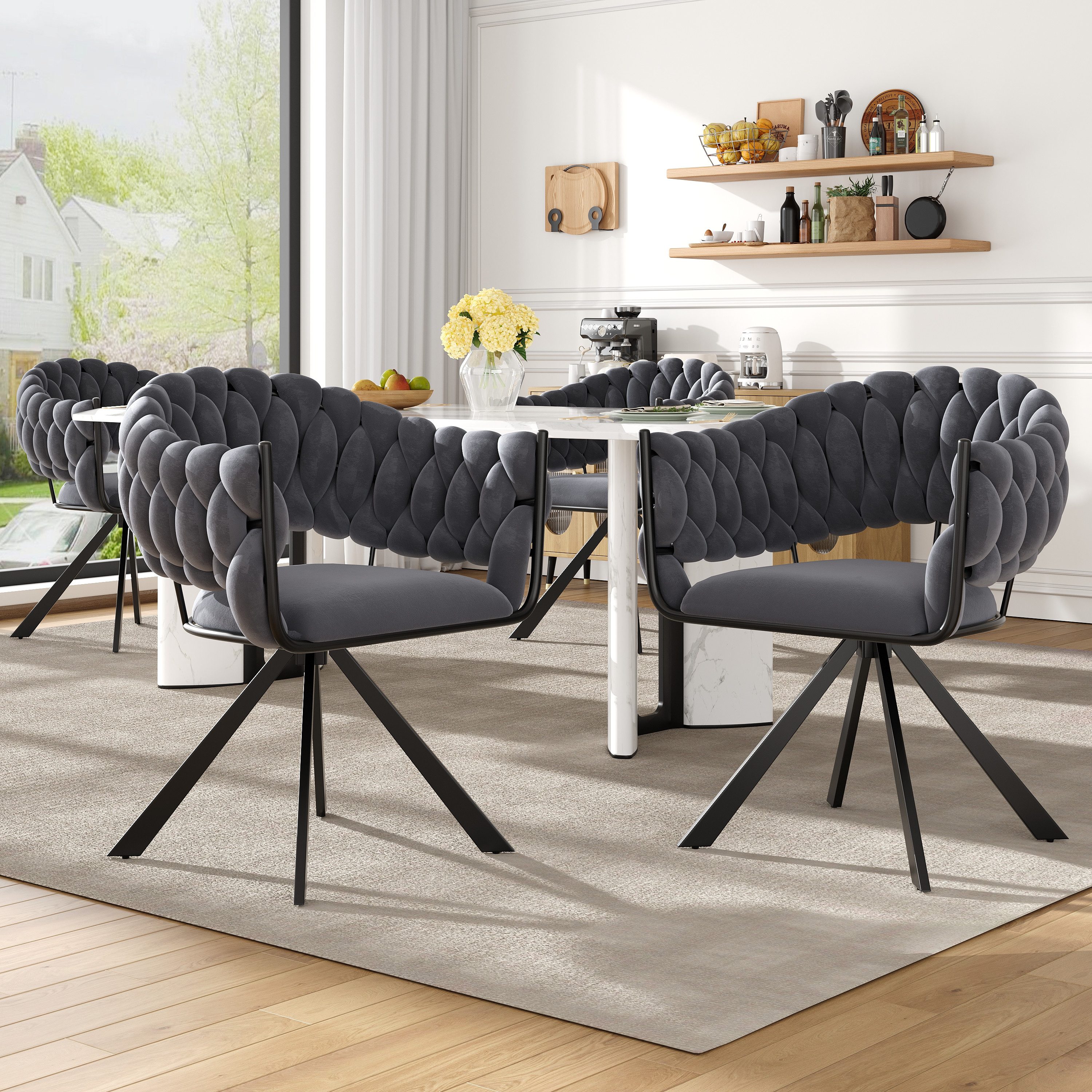HAUSS SPOLE Esszimmerstuhl 4 St ergonomischer günstig online kaufen