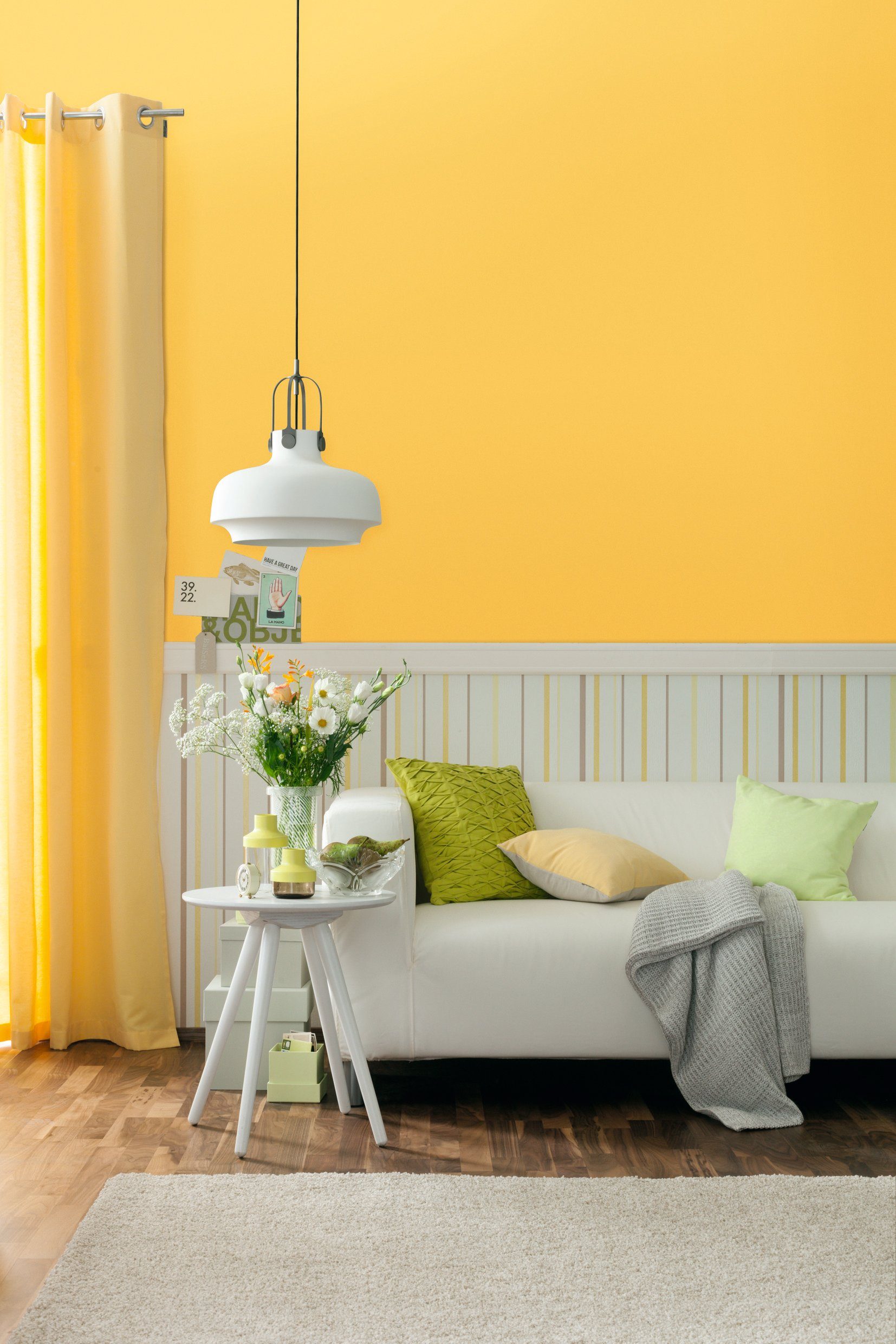 SCHÖNER WOHNEN - Honey, Allergiker Deckenfarbe FARBE Wandfarbe geeignet Trendfarbe, und hochdeckende Wand- 1 Liter, für