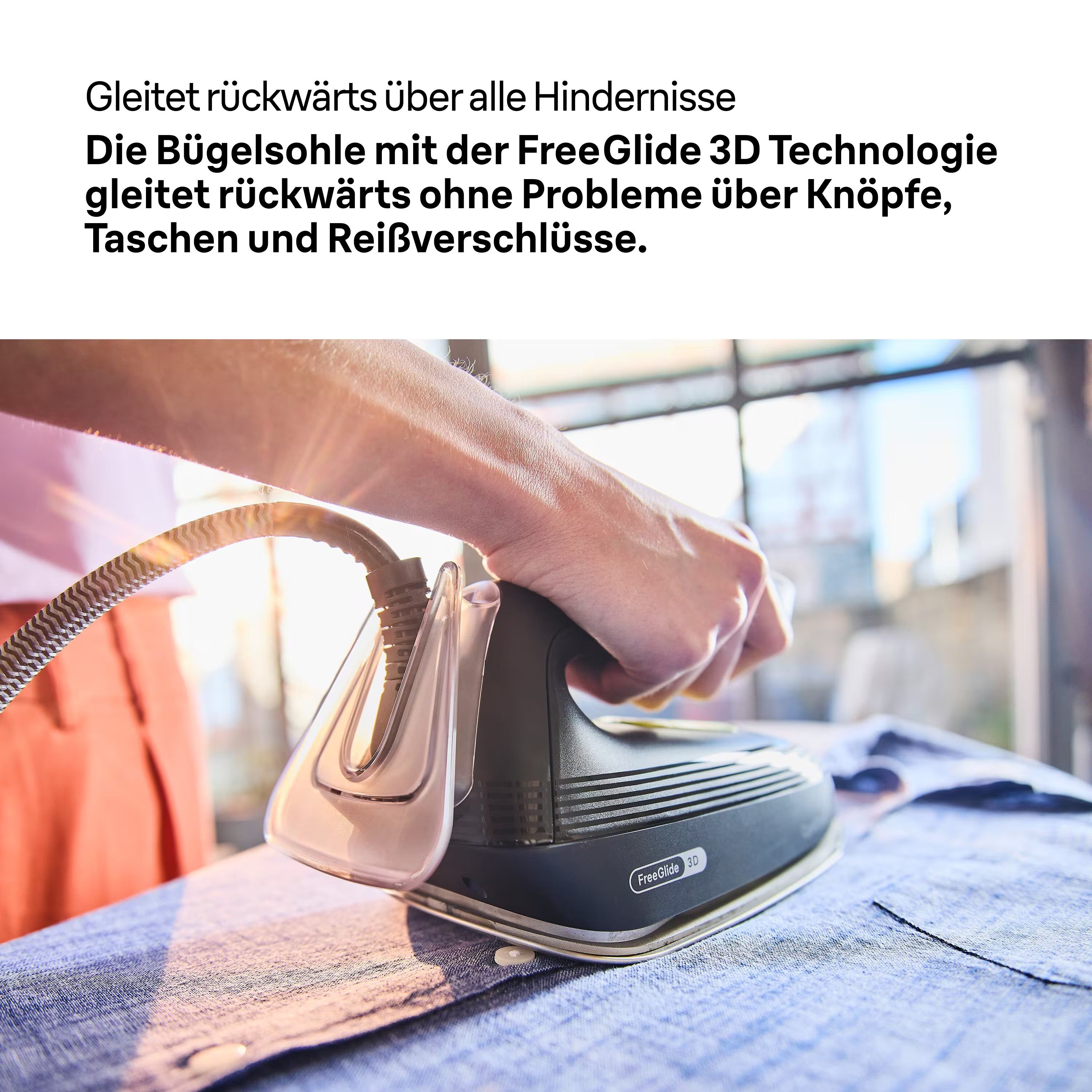 Braun Dampfbügelstation CareStyle 3 IS 3257 BK - 7,5 bar, 500 g Dampfstoß, 1,8 l Wassertank, 1800 ml Wassertank, 130 g Dampfmenge, EloxalPlus Bügelsohle, Easy CalcClean Entkalkung