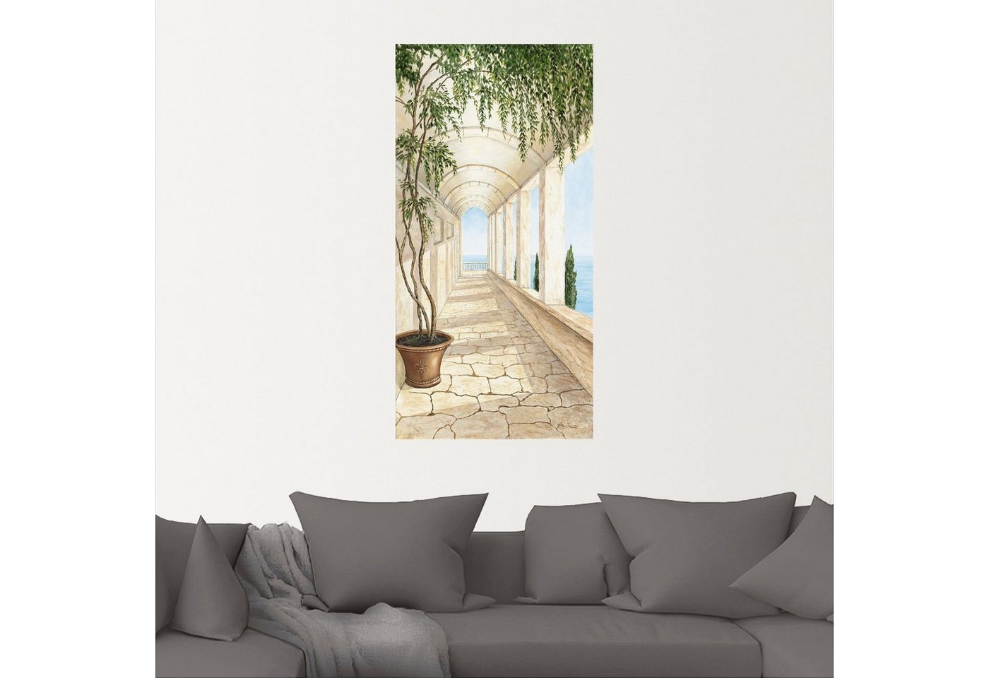 Artland Wandbild »Capri«, Gebäude (1 Stück), in vielen Größen & Produktarten - Alubild / Outdoorbild für den Außenbereich, Leinwandbild, Poster, Wandaufkleber / Wandtattoo auch für Badezimmer geeignet-kaufen