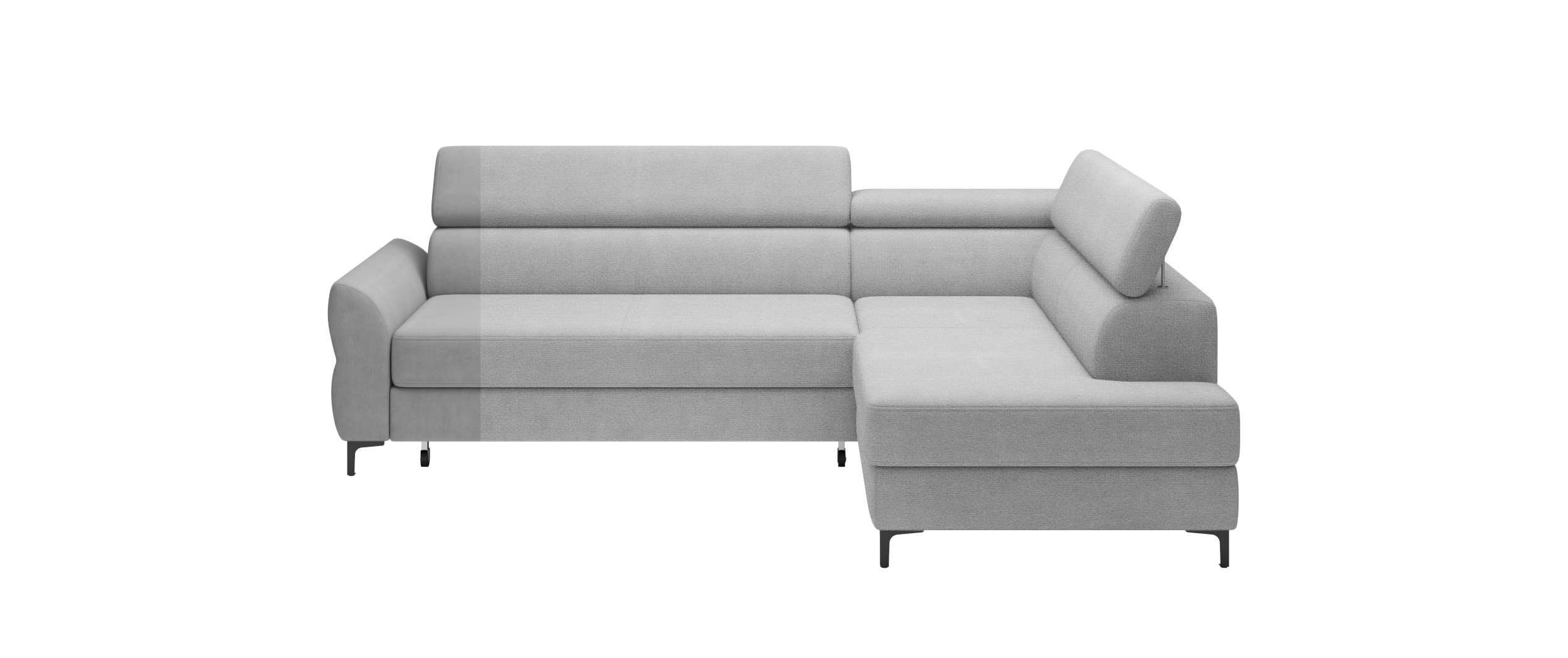 bestellbar, Kopfteilverstellung oder Stylefy L-Form, mane Ecksofa Eckcouch, inklusive Bettfunktion, Parker mit Stylefy mit links wahlweise rechts Ecksofa, Bettkasten,