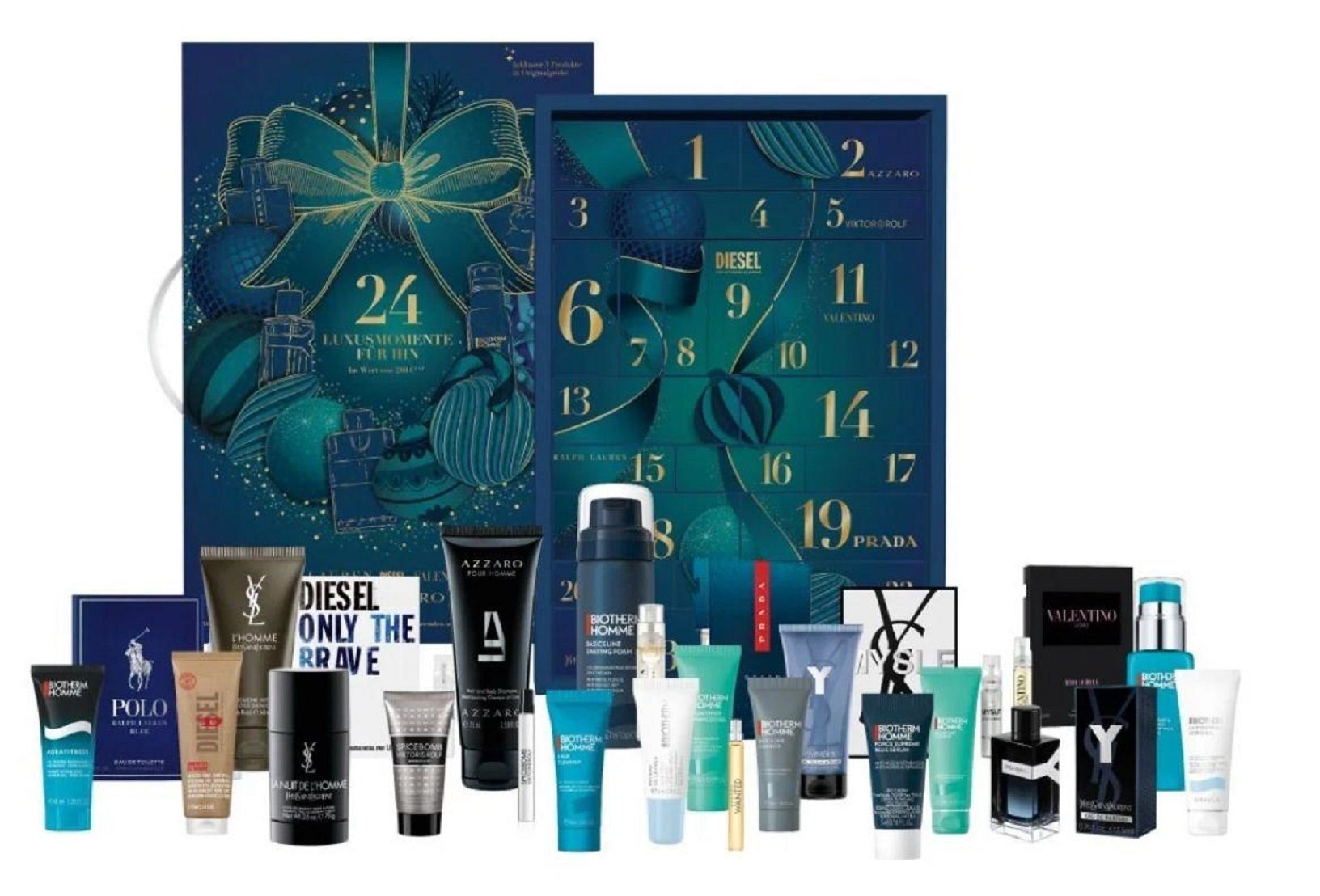 BIOTHERM Adventskalender Adventskalender 2023 Männer Beauty -Exklusiv, 24 Pflege Kosmetik (24-tlg)