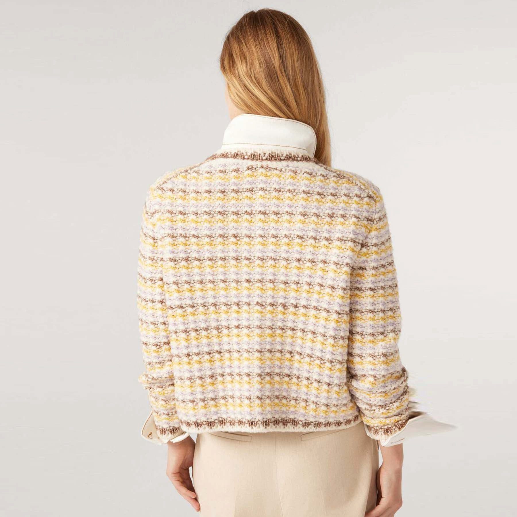 BA&SH Strickjacke BA&SH Strickjacke BILL aus Woll-Gemisch - Beige