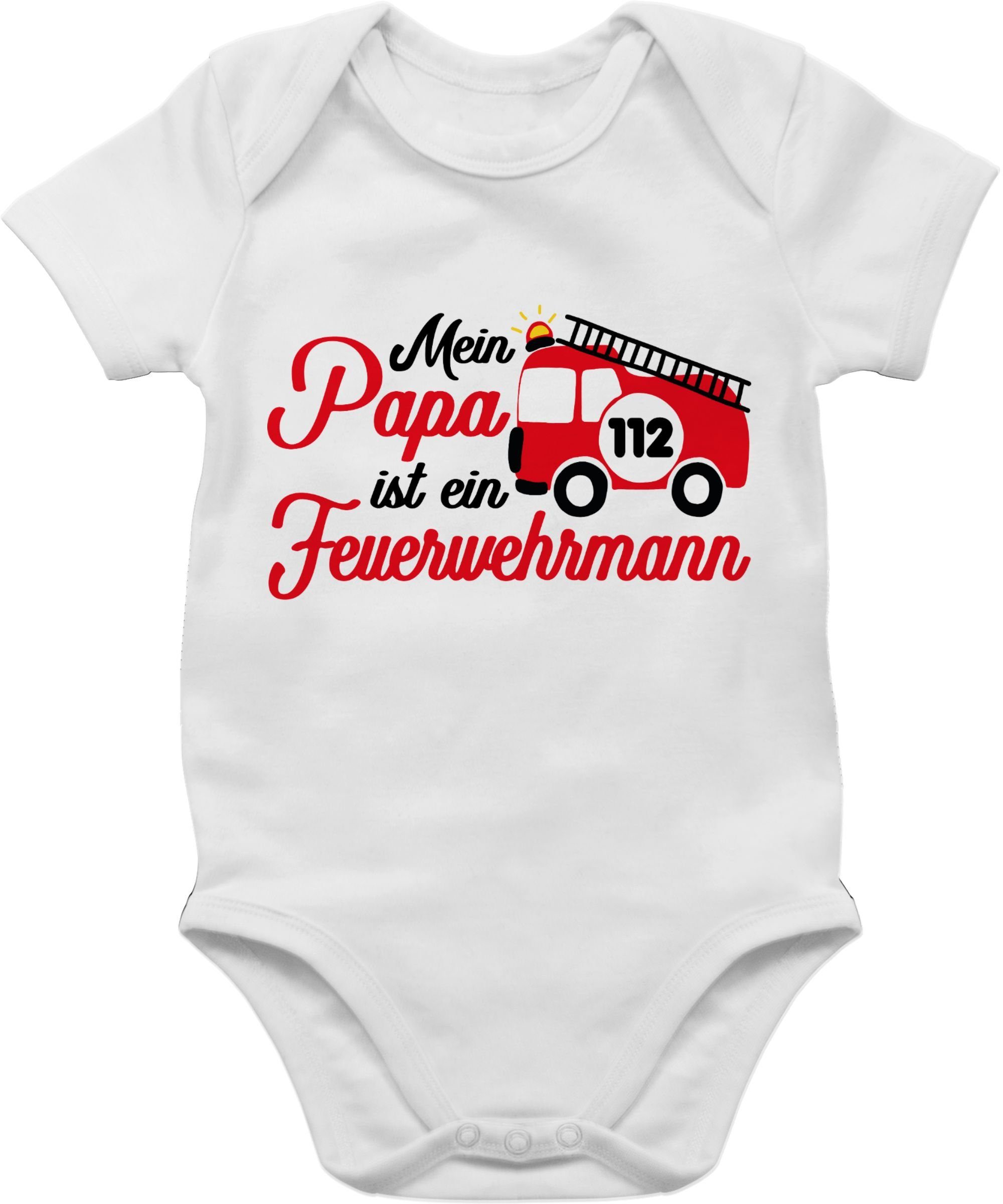 Shirtracer Shirtbody »Mein Papa ist ein Feuerwehrmann - Feuerwehr Geschenke  Baby - Baby Body Kurzarm« papa body baby - geschenke für feuerwehr -  strampler junge