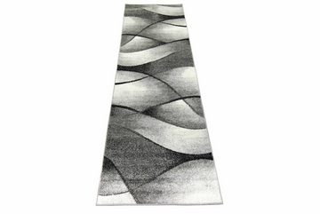 Teppich Teppich Wohnzimmer modernes Wellen Design in grau anthrazit - pflegeleicht, Carpetia, rechteckig, Höhe: 8 mm