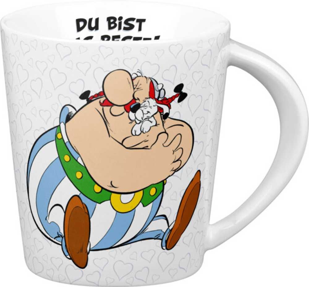Könitz Tasse Du bist das Beste Asterix Obelix Idefix Henkelbecher 0,32 L Porzellan, 1-tlg.