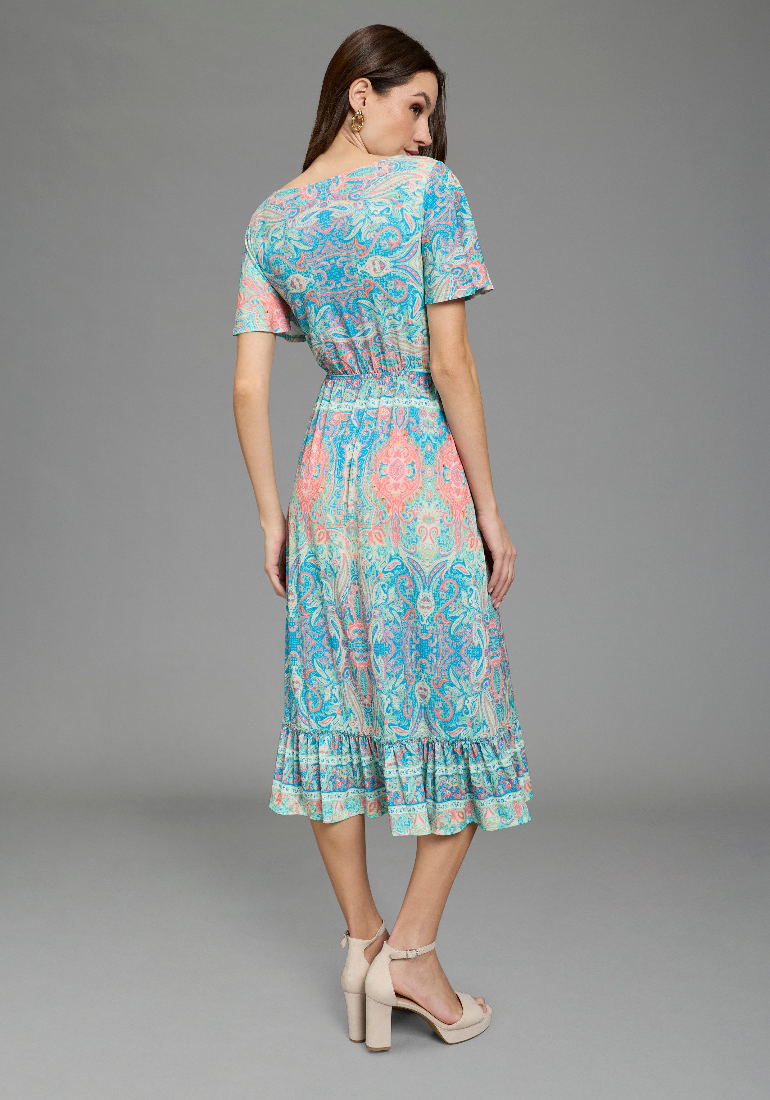 Bruno Banani Sommerkleid casual Stil, für Sommer und Freizeit, aus Polyester und Elasthan