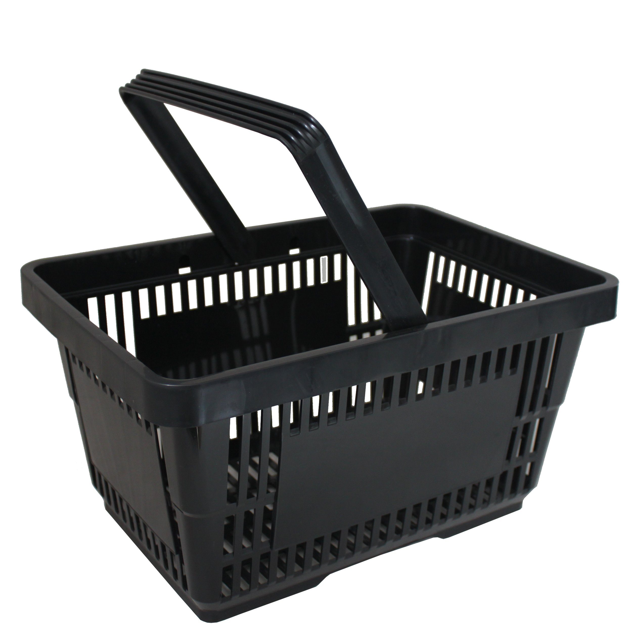 GERSO Einkaufskorb Einkaufskorb aus Kunststoff Plastik mit Henkel 20 Liter 40cm stapelbar, 21 l