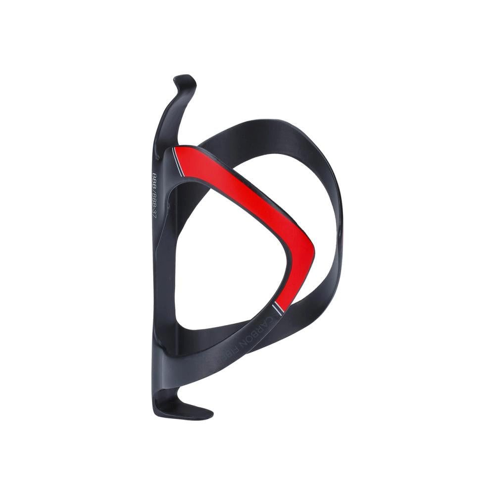 BBB Fahrrad-Flaschenhalter BBB Flasschenhalter FiberCage matt schwarz/rot