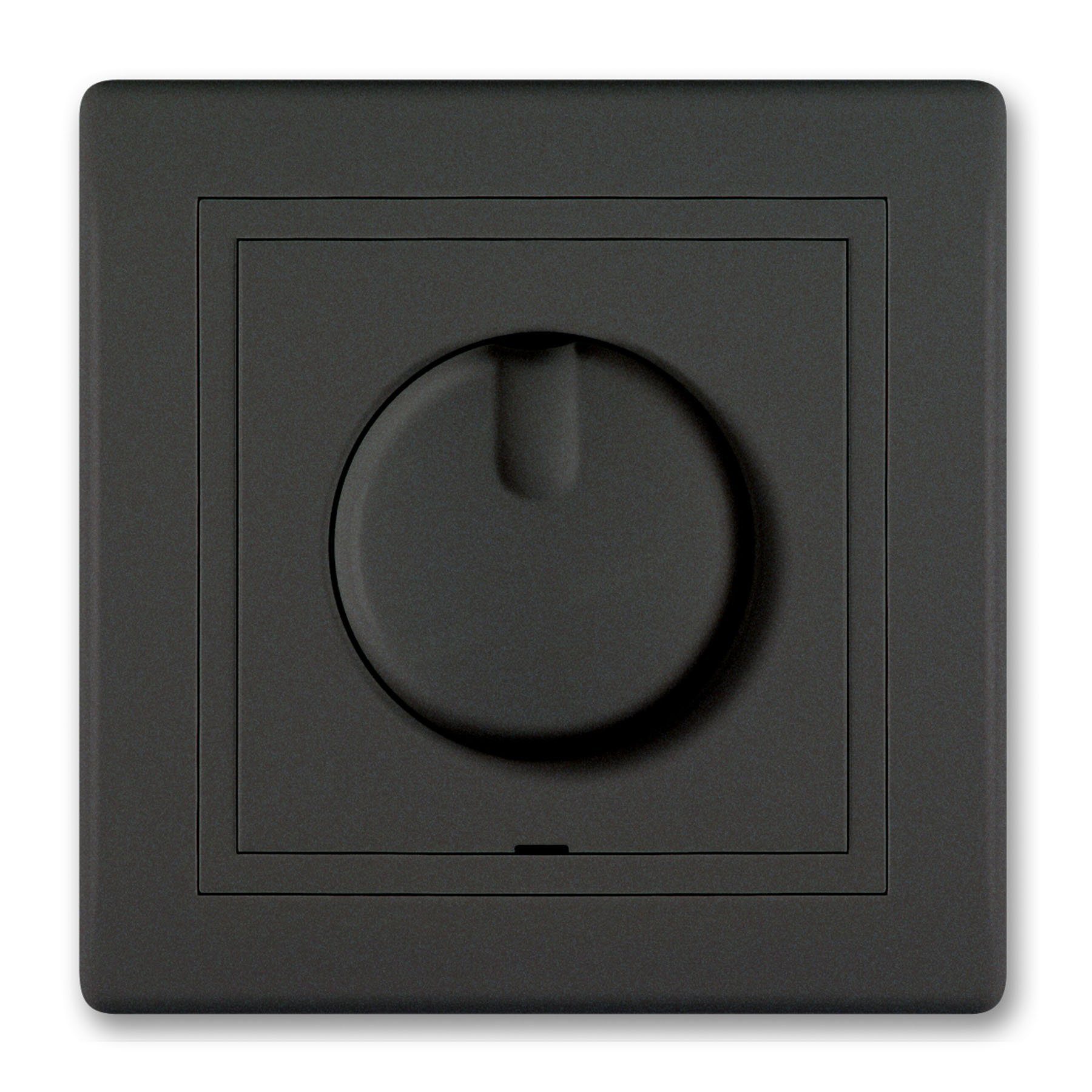 Aling Conel Drehdimmer PRESTIGE-Line Dimmer mit Ein/Aus Schalter Schwarz Soft Touch (Packung)