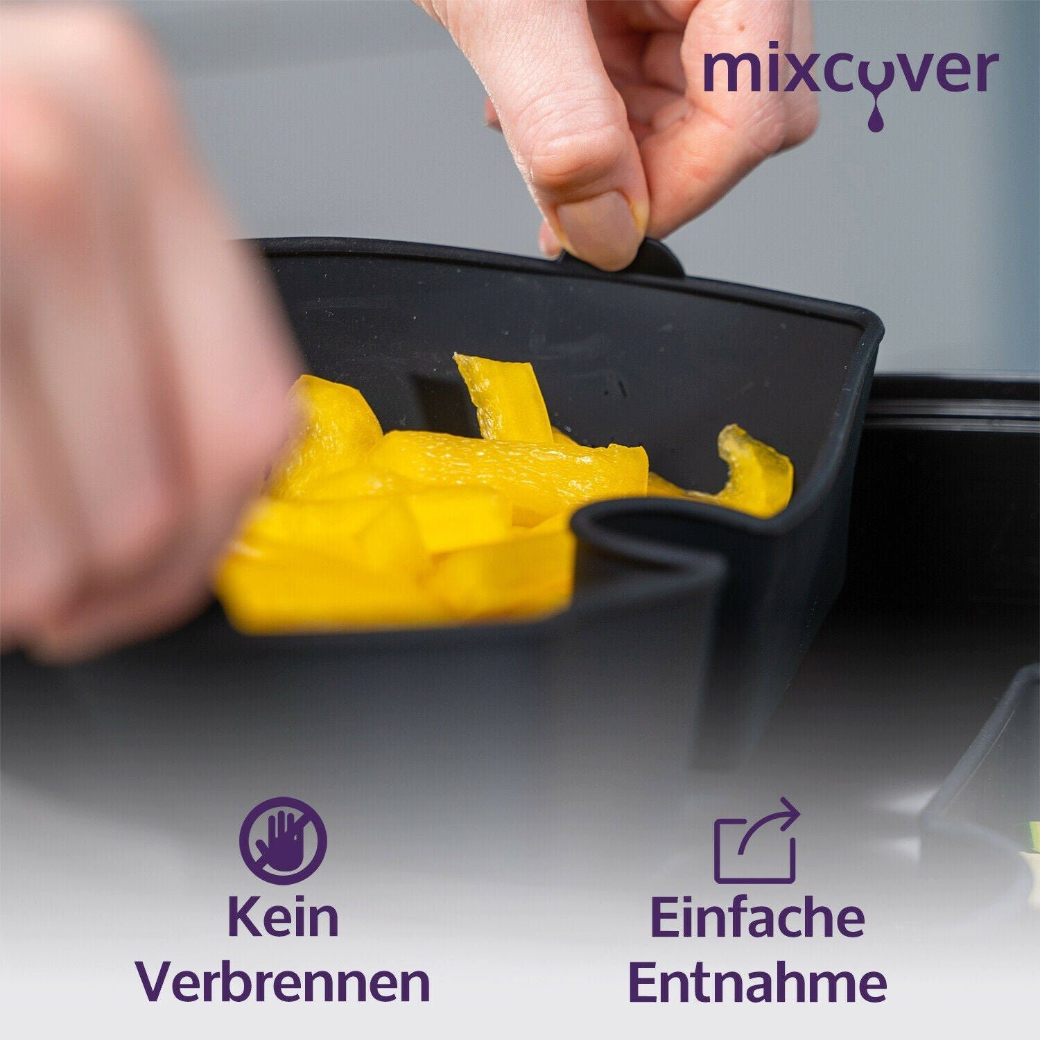 Mixcover Küchenmaschinen-Adapter mixcover Garraumteiler (HALB) für Cookit Dampfgarraum Bosch