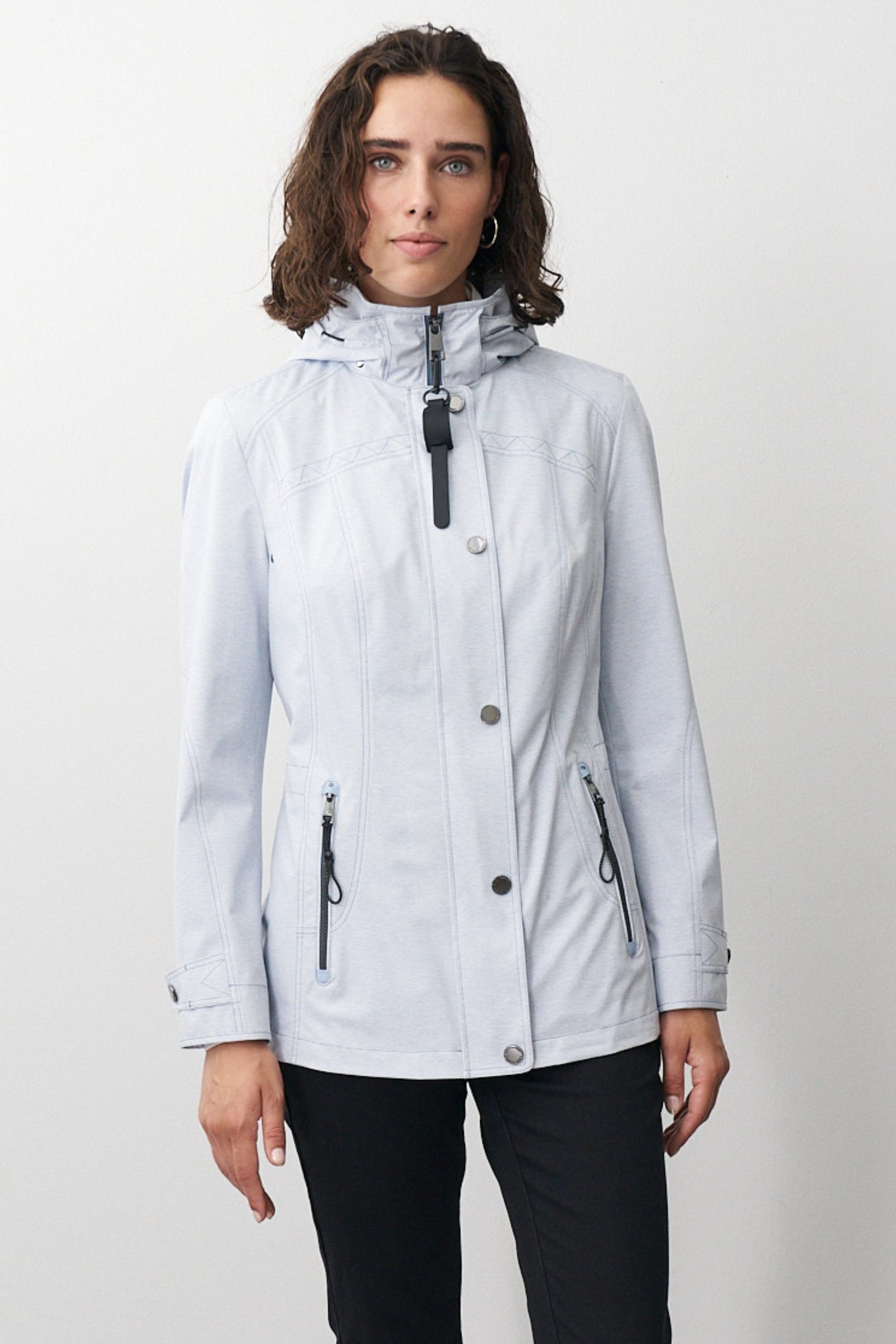 Barbara Lebek Funktionsjacke Übergangsjacke oder Outdoorjacke mit abnehmbarer Kapuze