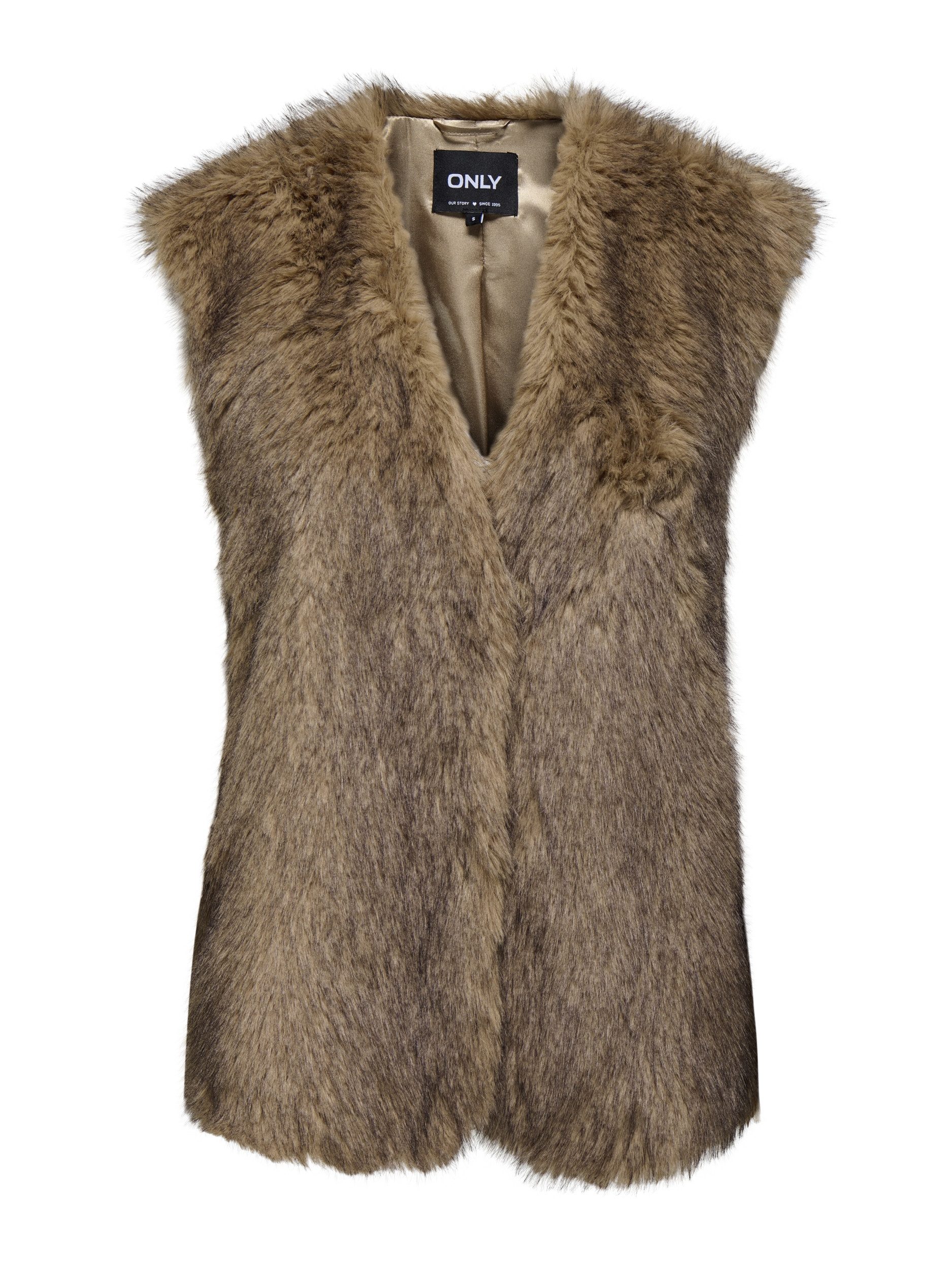 ONLY Maxikleid ONLDAWN LIFE FAUX FUR WAISTCOAT OTW