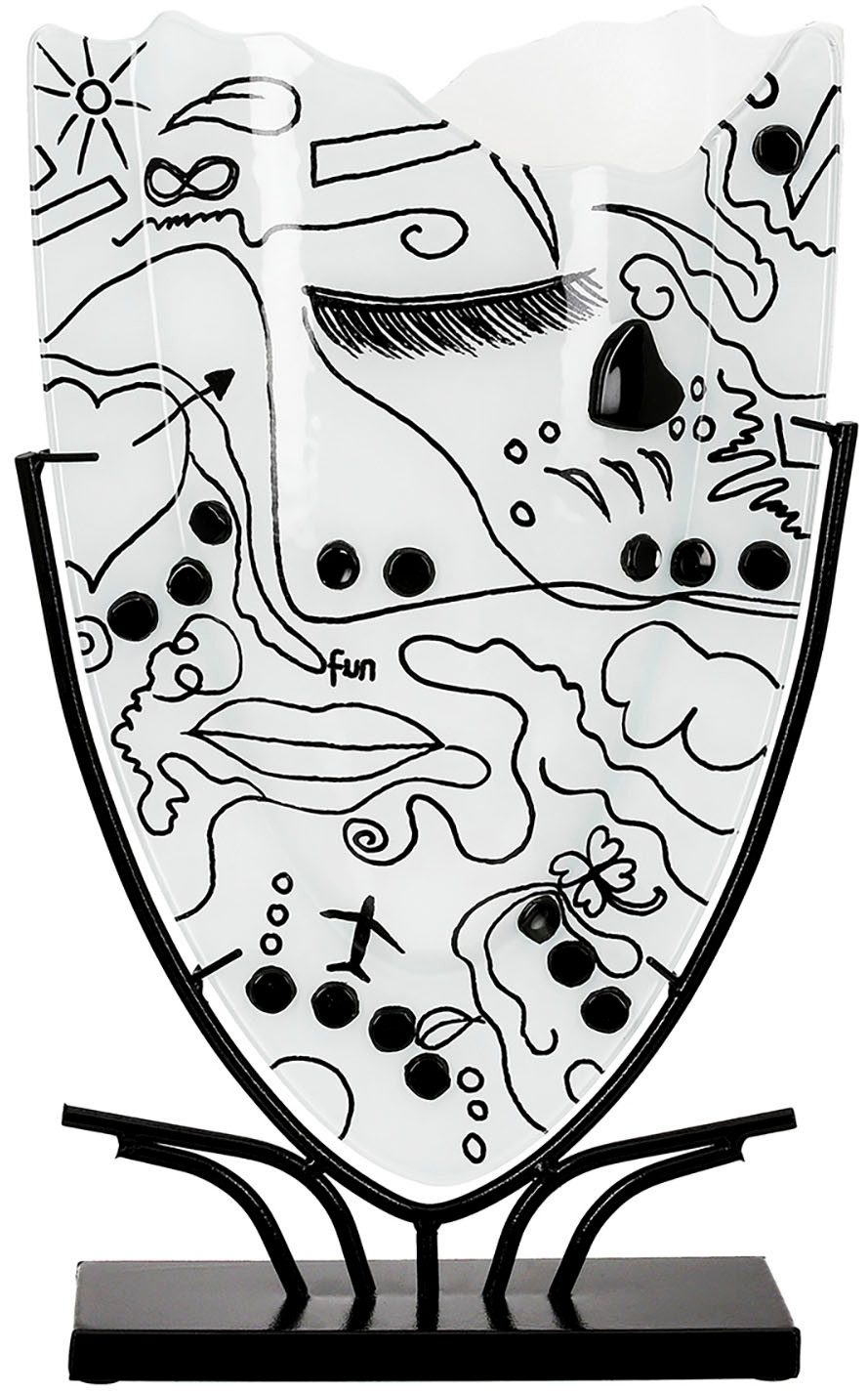 Casablanca by Gilde Bodenvase Vase Modern Art weiß H.49 cm (1 St)