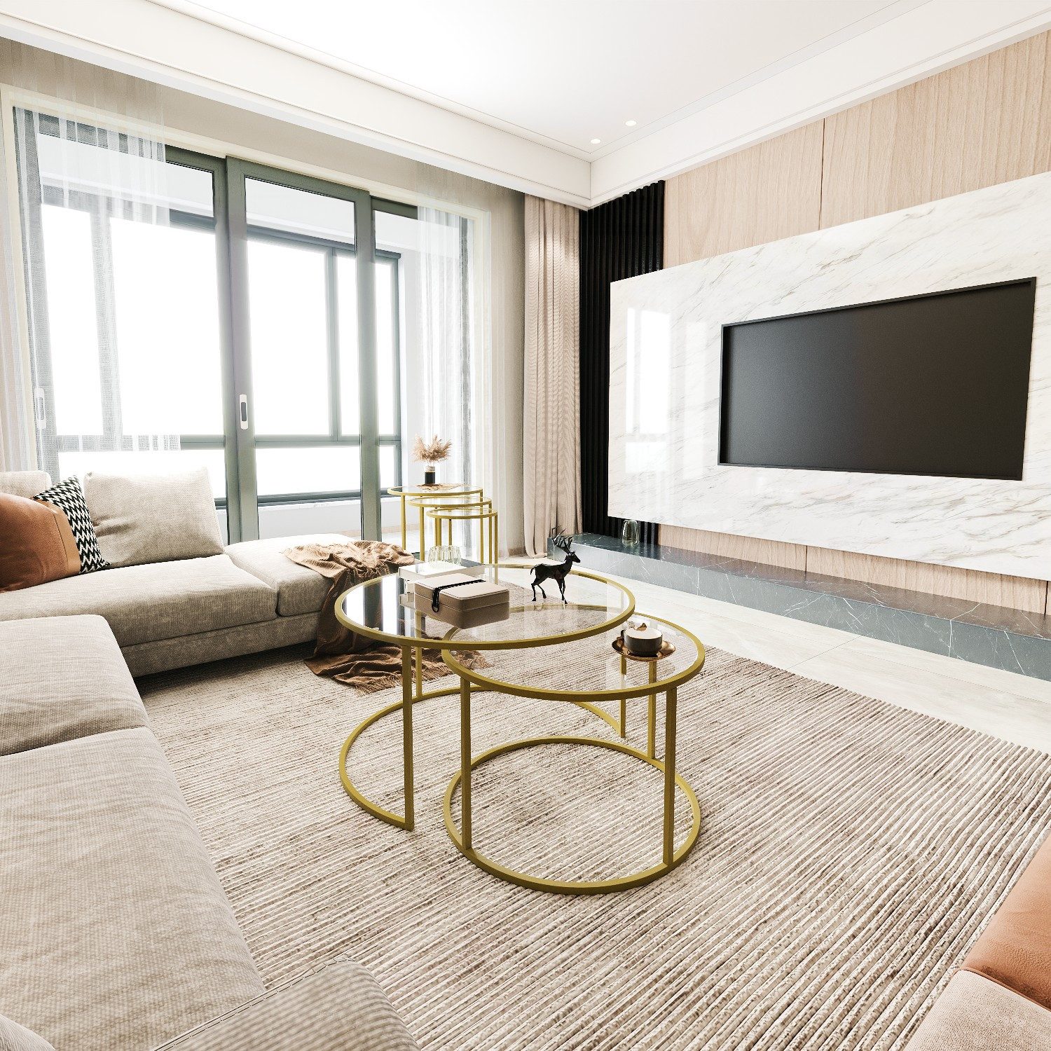 Skye Decor Couchtisch TEMPERED GLASS,Size: Width: günstig online kaufen