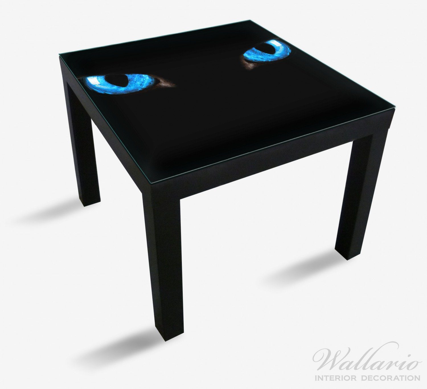 geeignet (1 Katzenaugen Nacht Wallario St), bei für Tischplatte Lack Ikea Tisch Blaue