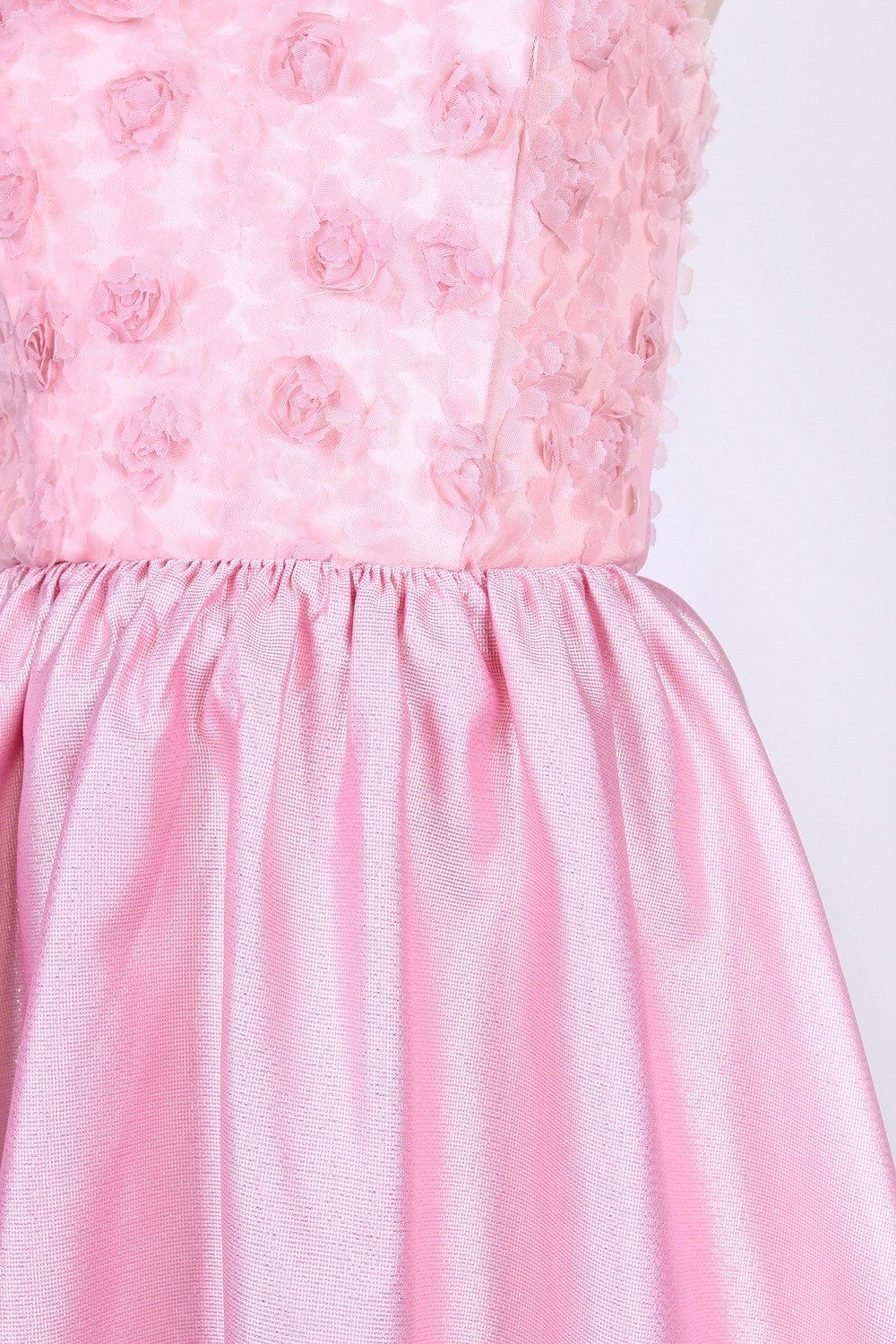 Minikleid John Zack Pinkes Ballerina-Minikleid mit Brokatt S