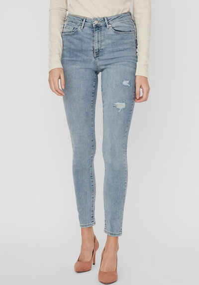 Vero Moda Skinny-fit-Jeans VMSOPHIA HR SKINNY DESTR J AM314 NOOS mit Destroyed Effekt