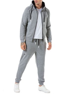 RedBridge Jogginganzug Red Bridge Herren Jogginganzug Sweat Jacke und Hose Set Grau M (Spar-Set, 2-tlg), Komfortabel