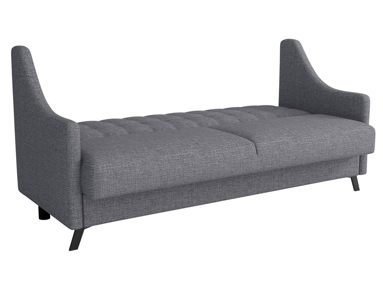 Couch, Sitzer Dauerschläfer-Sofa Schlafsofa Bettkasten, 3, MIRJAN24 Schlaffunktion Scarlet mit und 3