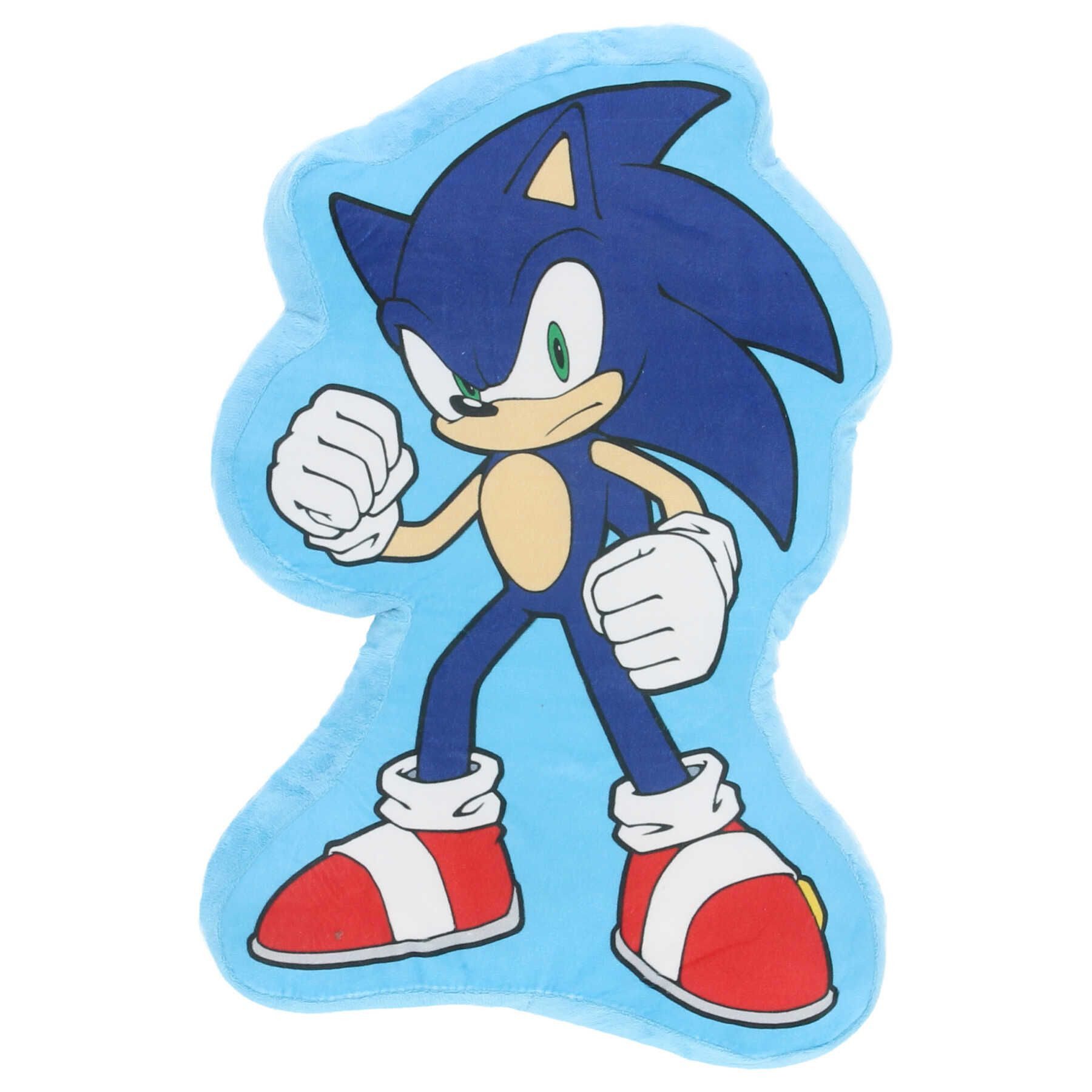 Sonic Dekokissen Dekokissen Geformtes Velours Kuschelkissen Dekokissen
