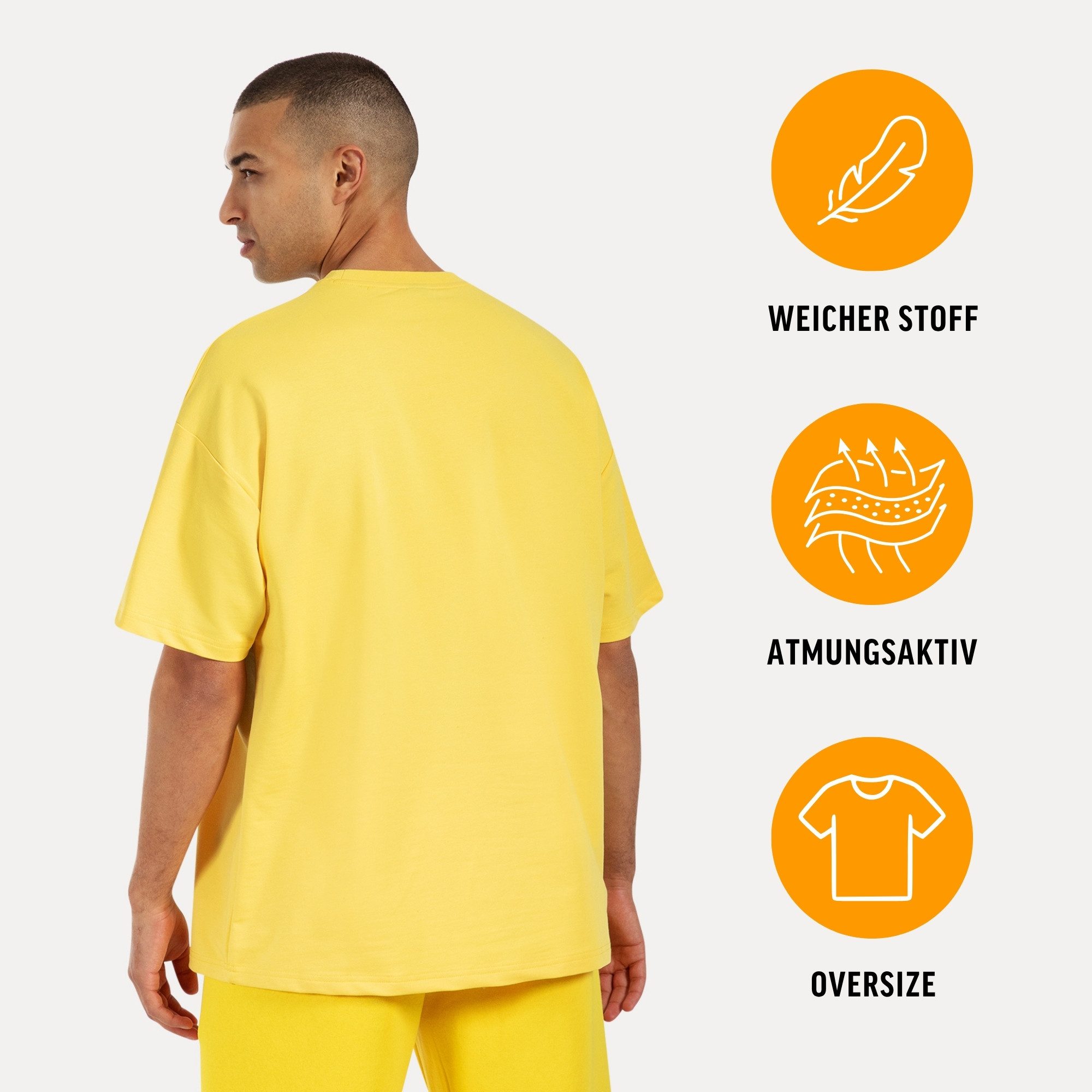 Smilodox T-Shirt Lorik, Locker geschnittenes Oversize Shirt mit Retro Frontprint bequemer Rundhalsausschnitt weiches Material moderner Streetwear Look