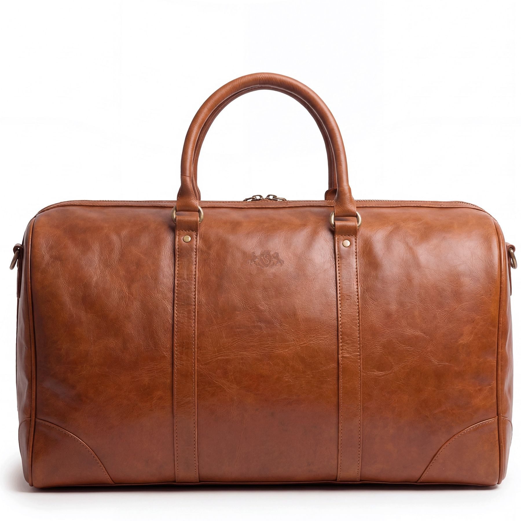 SID & VAIN Reisetasche Weekender BERLIN große Reisetasche Handgepäck Damen Herren braun, Reisetasche BERLIN Leder aus hochwertigem Ziegenleder hellbraun