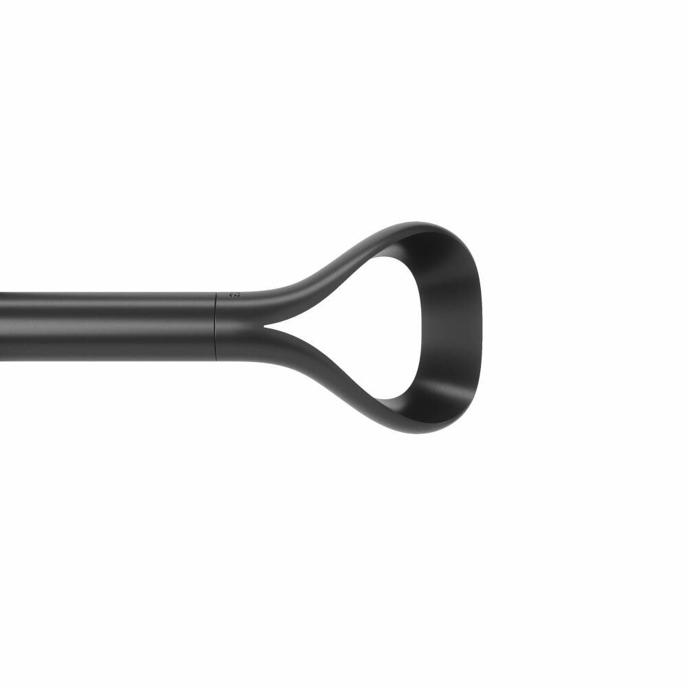 Umbra Vorhangstange Loop Schwarz, 107-306 cm, Stahl, Kunststoff