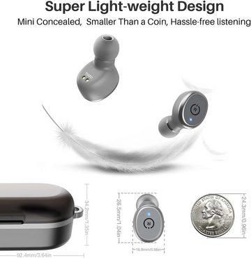 TOZO Bluetooth 5.3 Kabellos Sport IPX8 Wasserdicht In-Ear-Kopfhörer (Premium-Qualität für ein sportliches Begleitererlebnis und einzigartigen Bluetooth Kopfhörer., mit kabellosem Ladecase Mikrofon Premium Sound Bass)