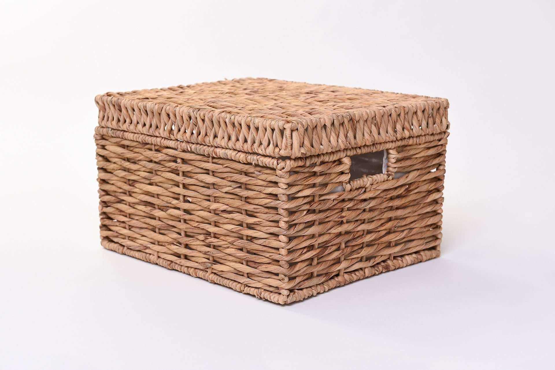 VIVANNO Regalkorb Wasserhyazinthe KIRA Würfel - Natur Geflochten (1 St), 34 günstig online kaufen