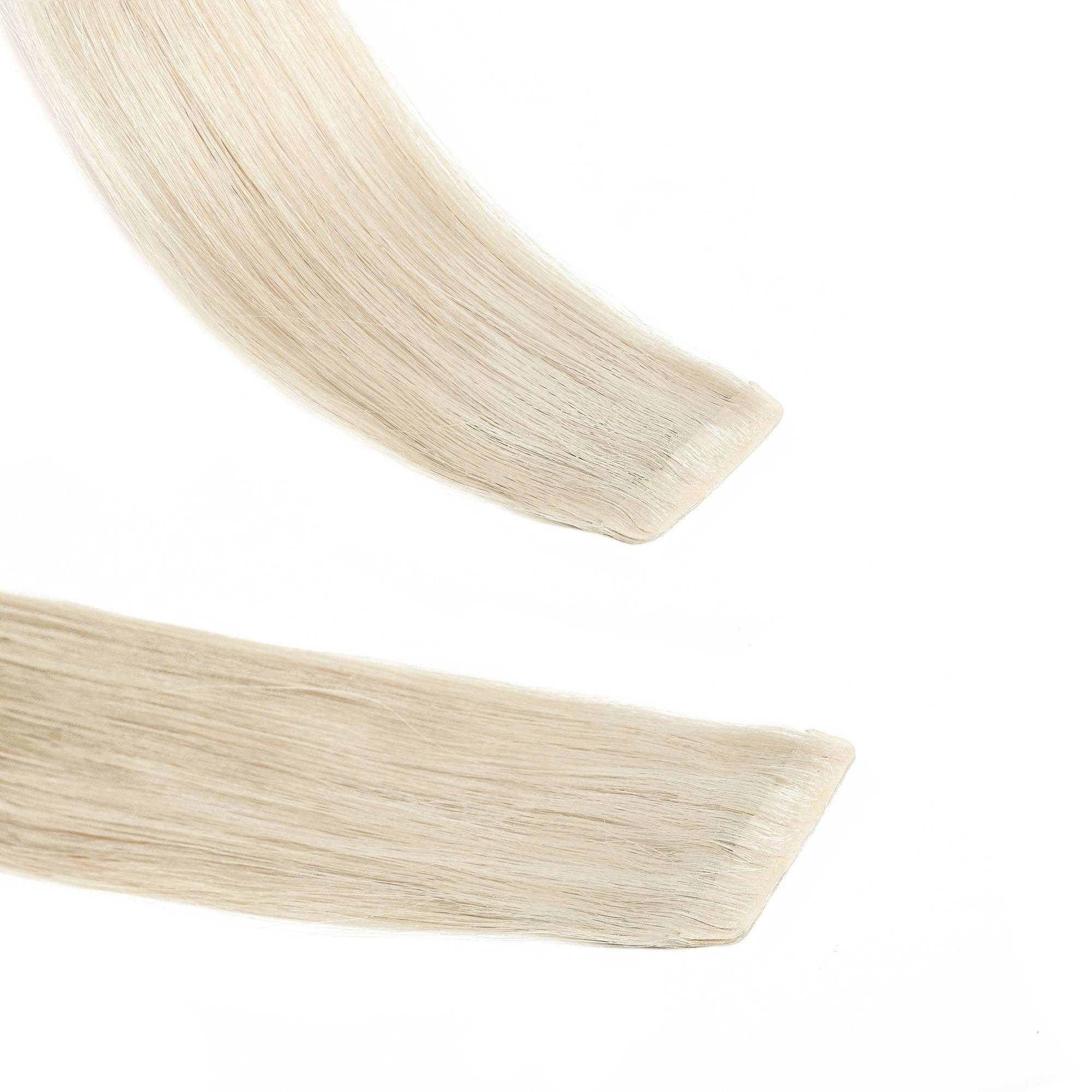 hair2heart Echthaar-Extension Invisible Tape Extensions - Premium #10/1 Hell-Lichtblond Asch 40cm