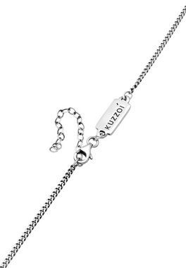 Kuzzoi Kette mit Anhänger Herren Achteck Dreieck Kreis Symbol 925 Silber, Dreieck