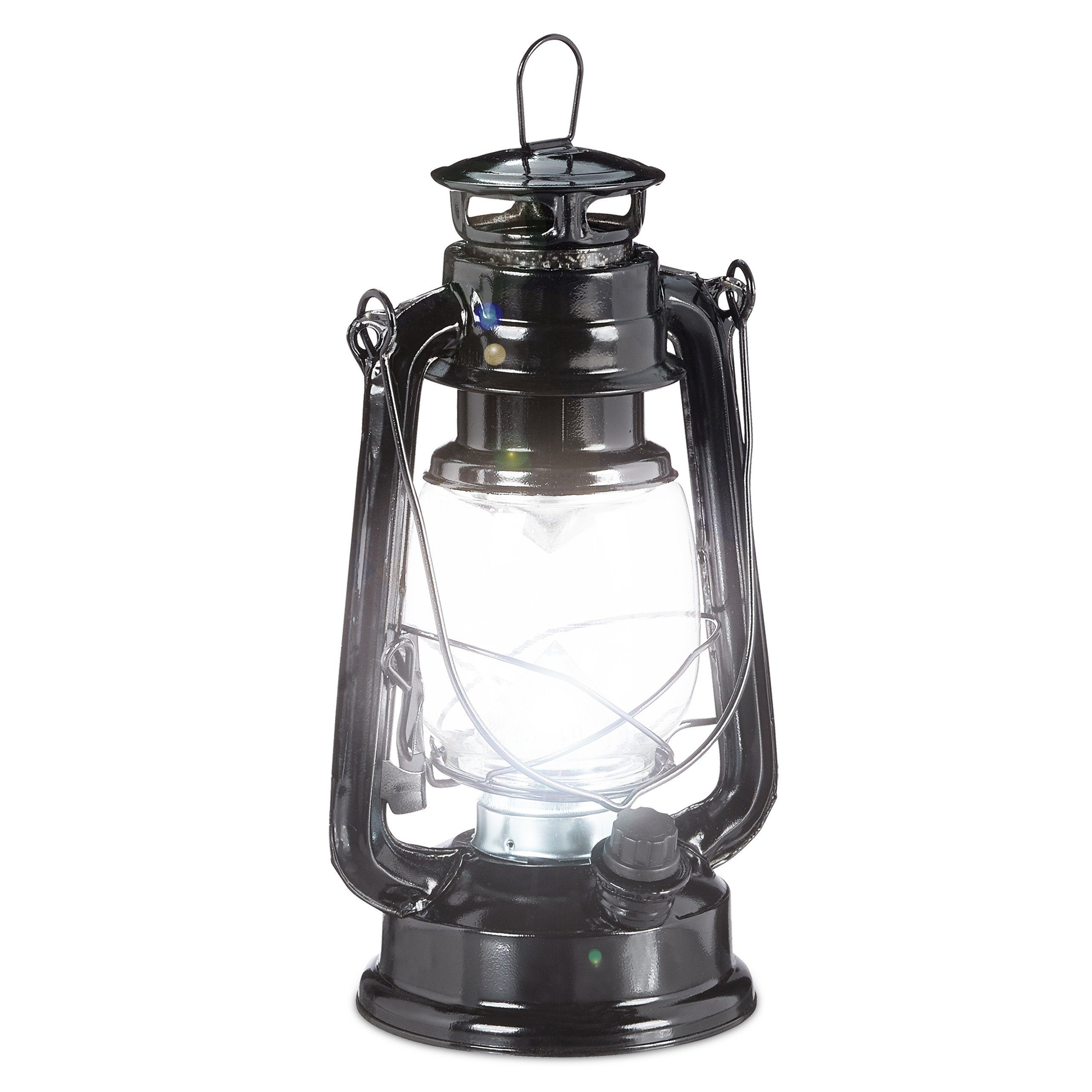 relaxdays LED Laterne Sturmlaterne LED, Schwarz günstig online kaufen