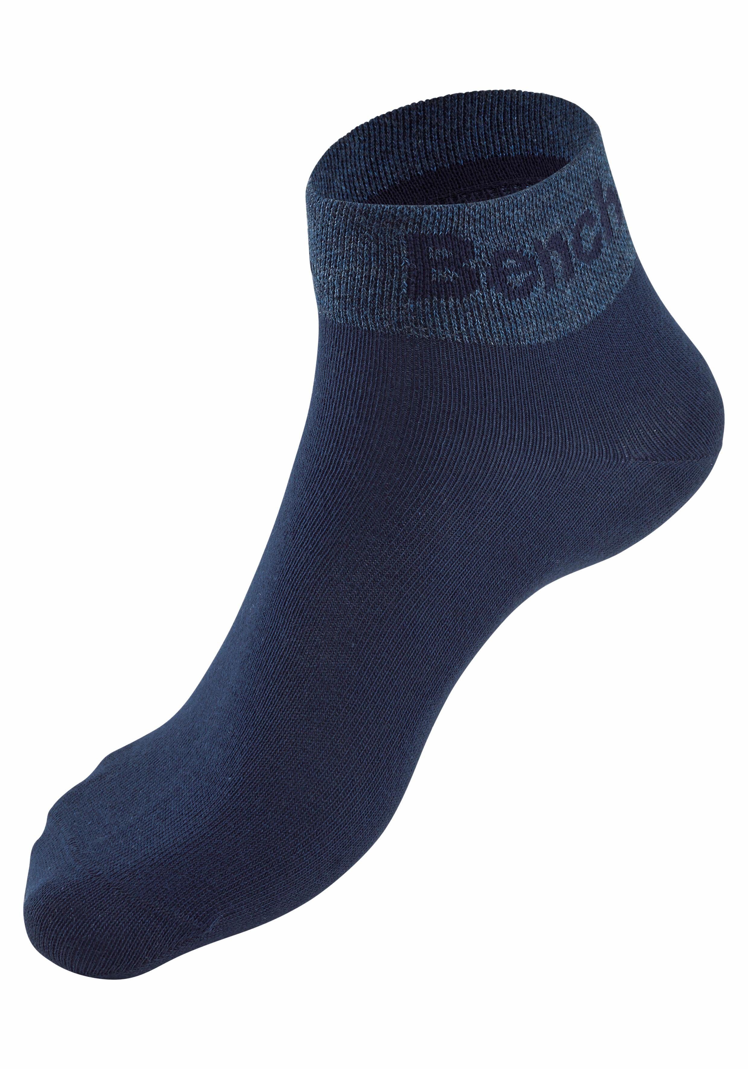 Bench. Kurzsocken Damen Herren Kurze Socken, für Freizeit und sportliche Aktivitäten (Packung, 8-Paar, Gr. 35-38 bis 43-46) mit eingestricktem Schriftzug am Bün – Bild 5 von 5