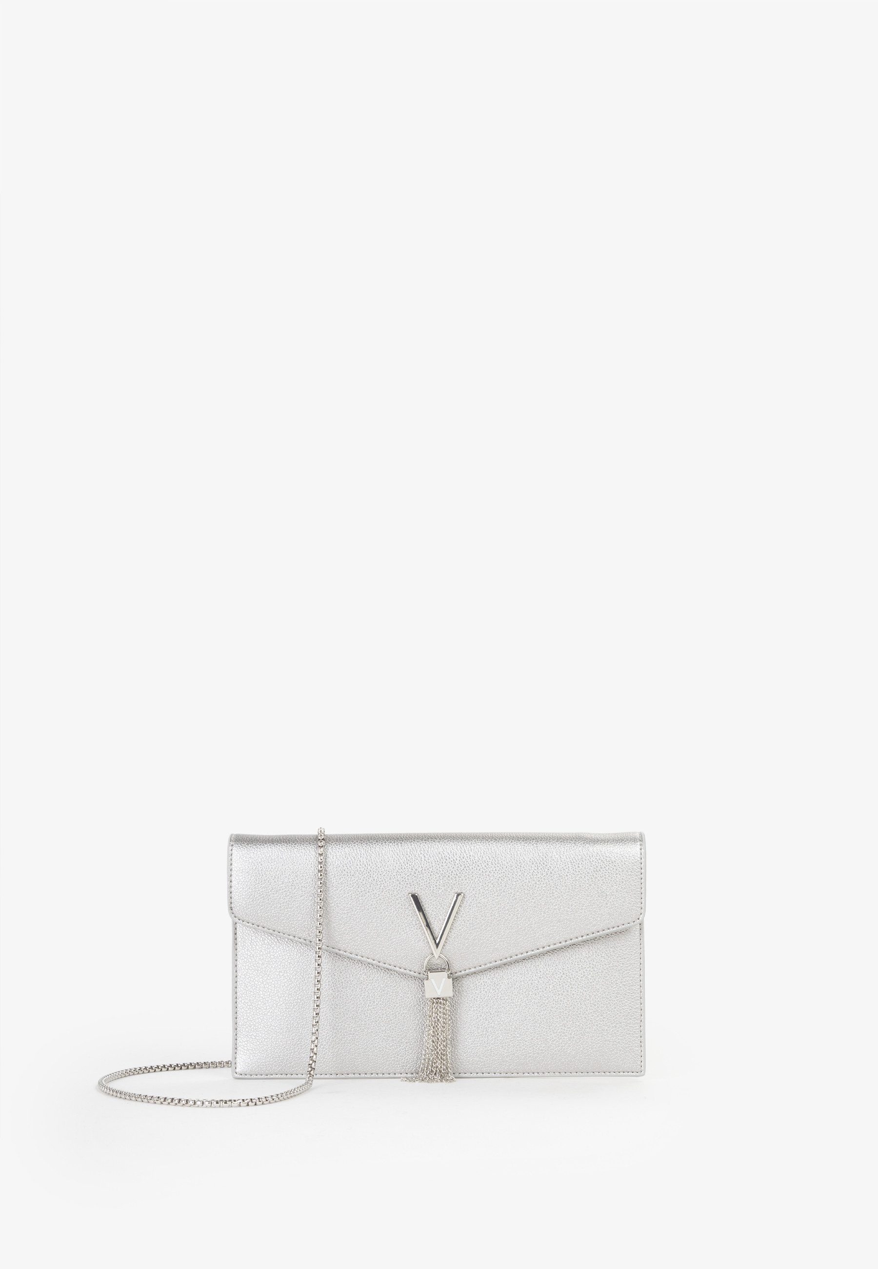 VALENTINO BAGS Umhängetasche LUXE, Damen Schultertasche, Clutch mit Zierkette als Umhängeriemen