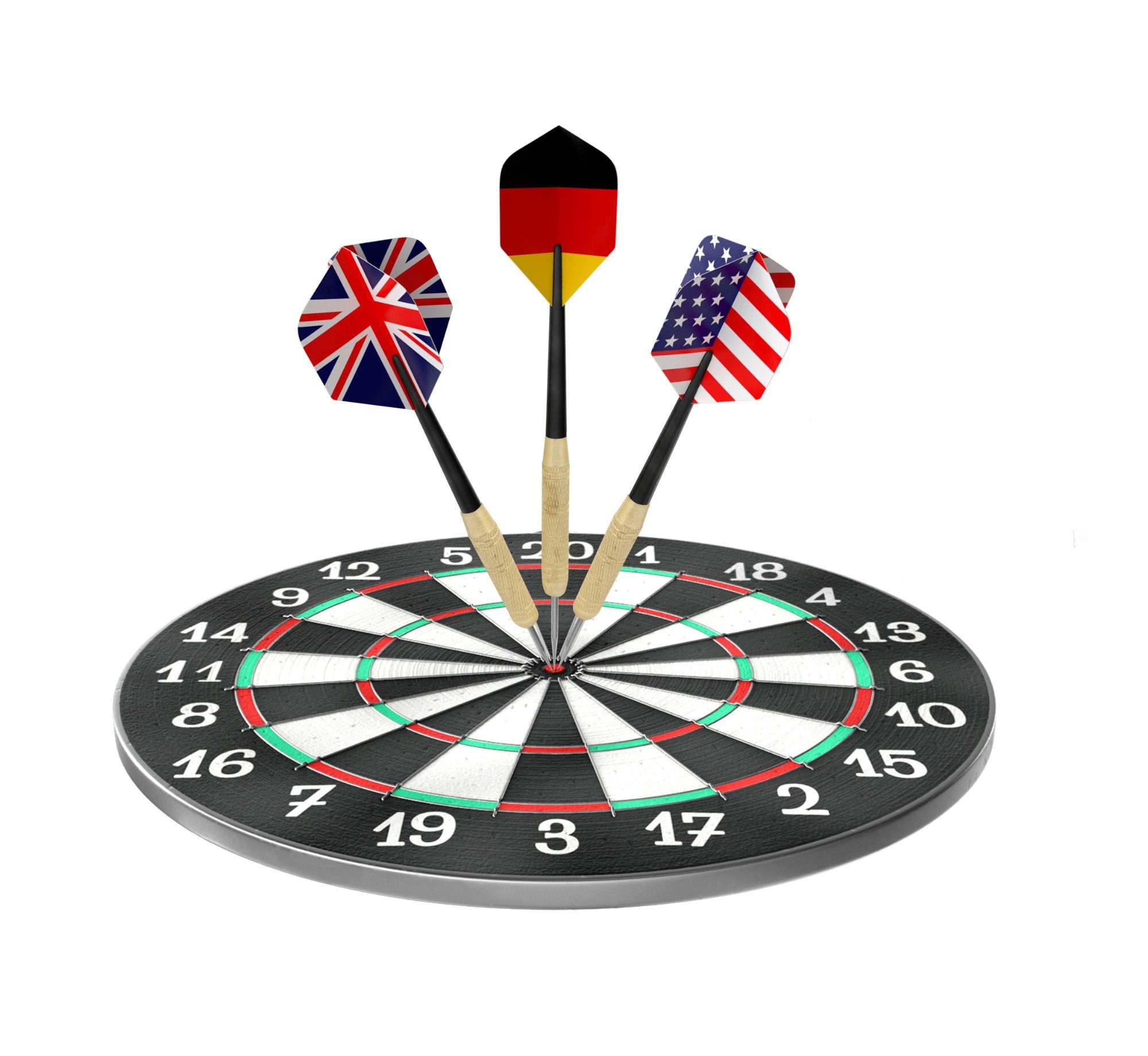 Stagecaptain Dartpfeil Steeldart-Pfeile-Set für Sisal, Papier und Kork Dartscheiben, Geeignet für jedes Steeldartboard