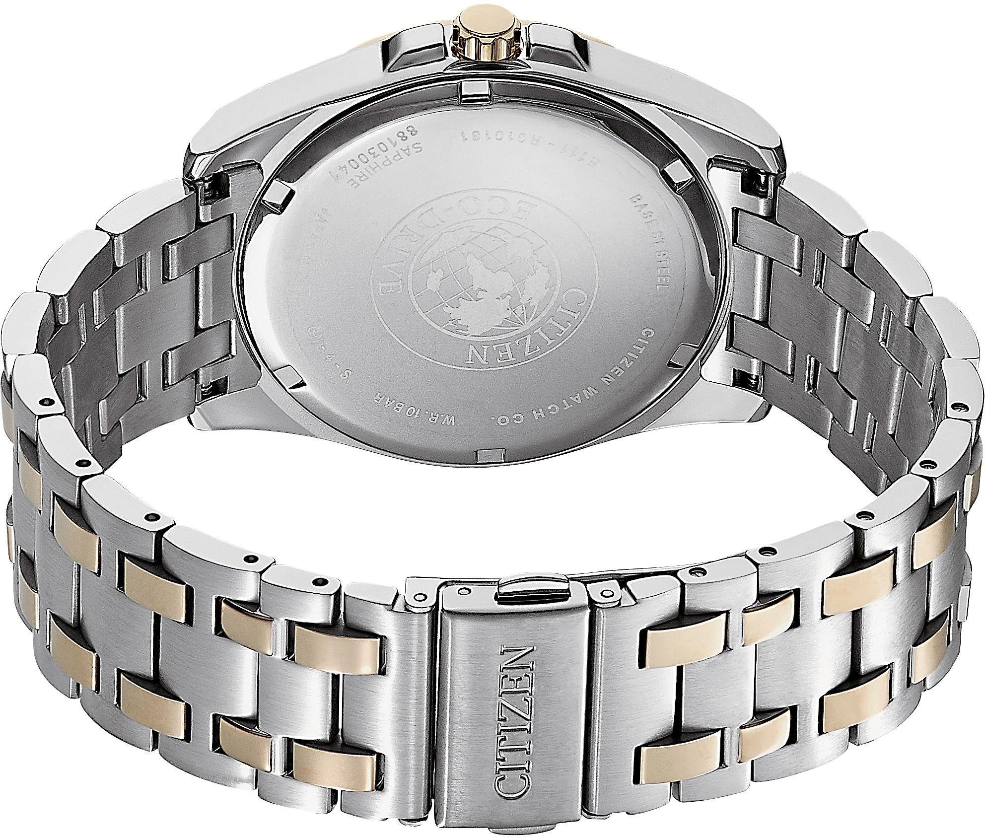 Citizen Solaruhr BM7109-89E, Armbanduhr, Herrenuhr, Datum, Saphirglas, Edelstahlarmband