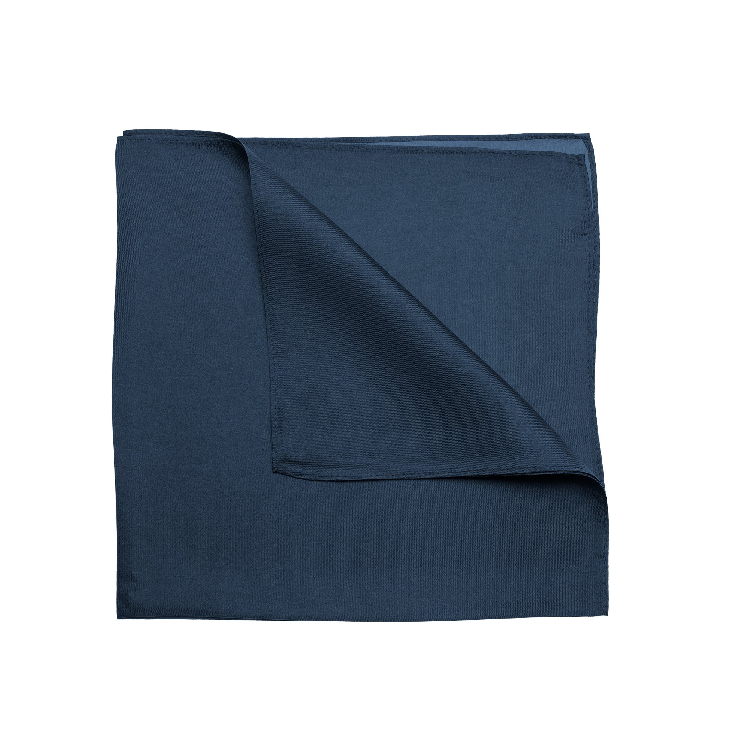 TINITEX Seidentuch Seidentuch Halstuch Twill marineblau