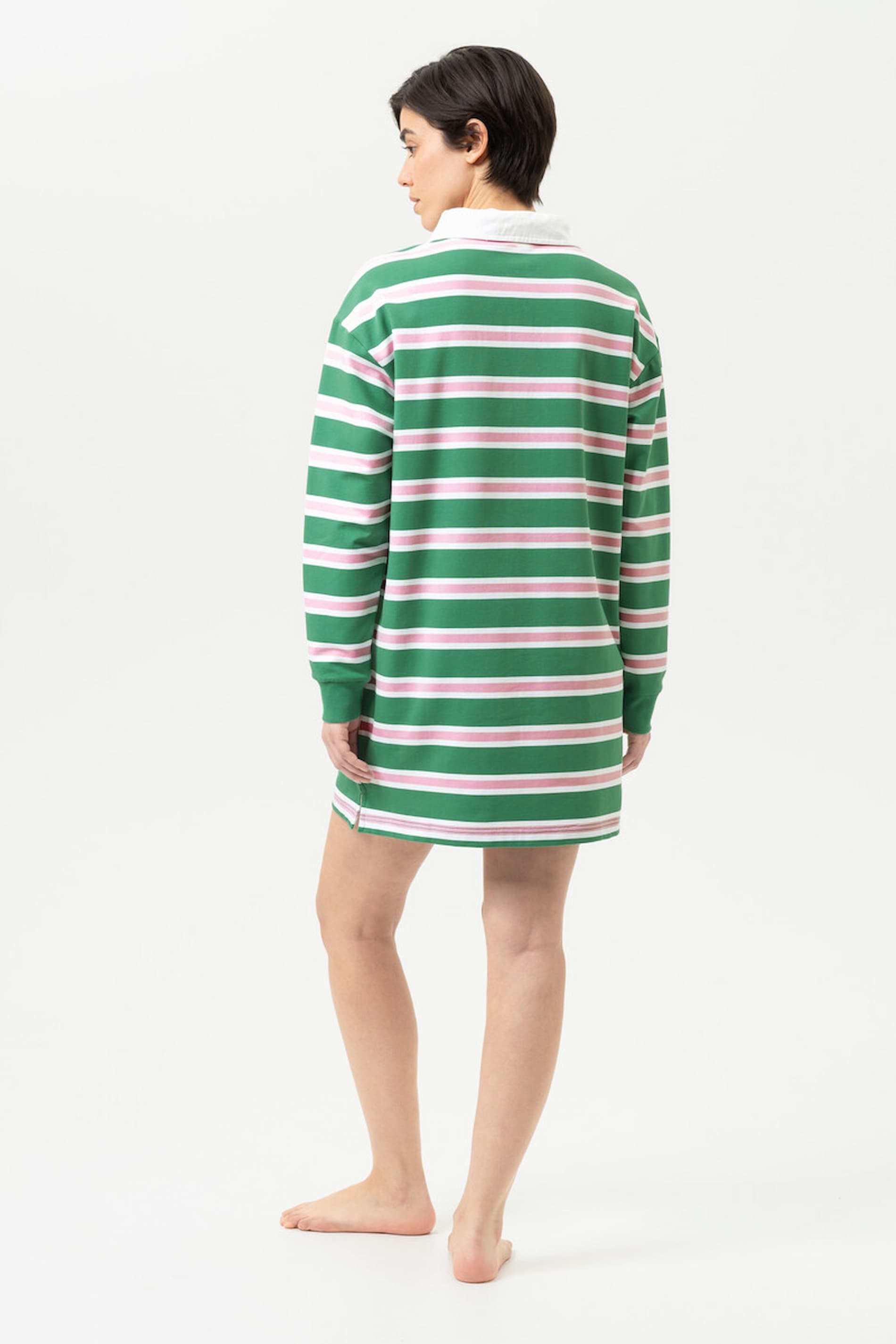 Mey Nachthemd Sweat Dress langarm TOUCHLINE STRIPES