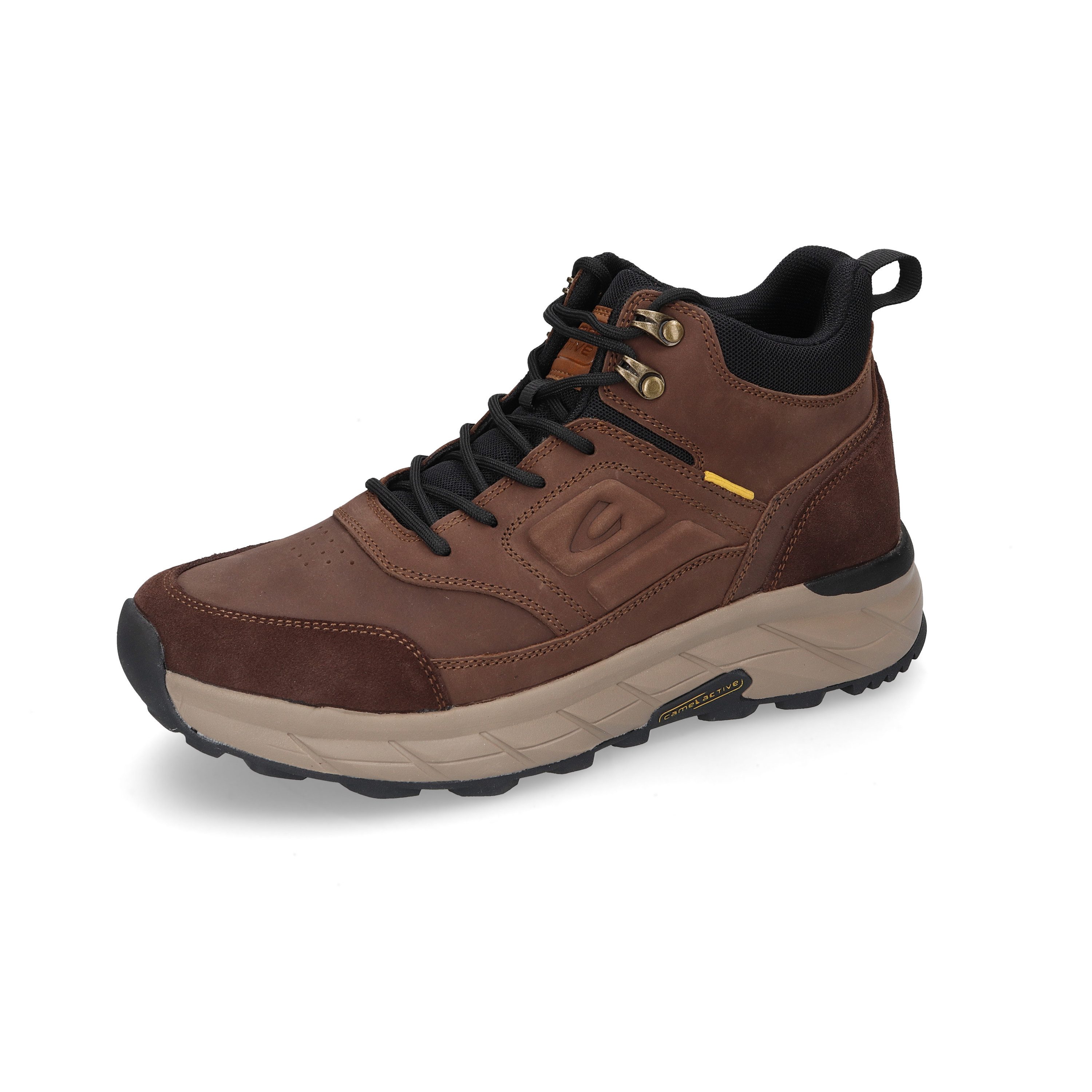 camel active Schnürboots Hightop Sneaker, Boots mit robuster Sohle